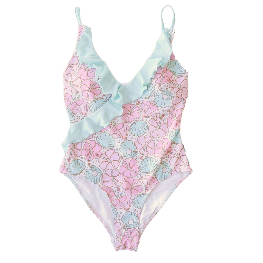 Women's Ruffled One-Piece Swimsuit | All Prints、mySite、layawaytickets