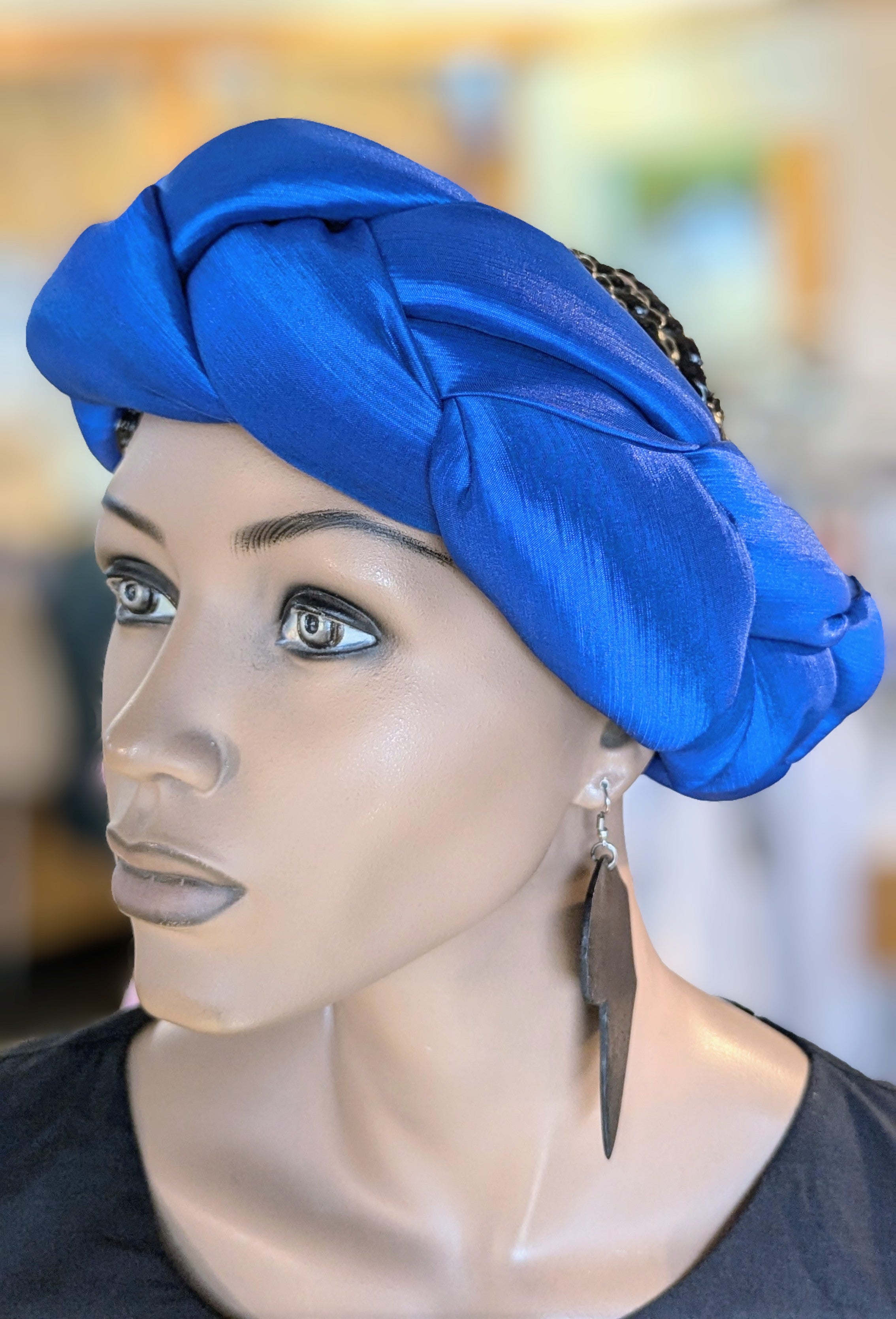 Dupsie's Akilah Blue African Head band DPWAH22、mySite、solidvoid