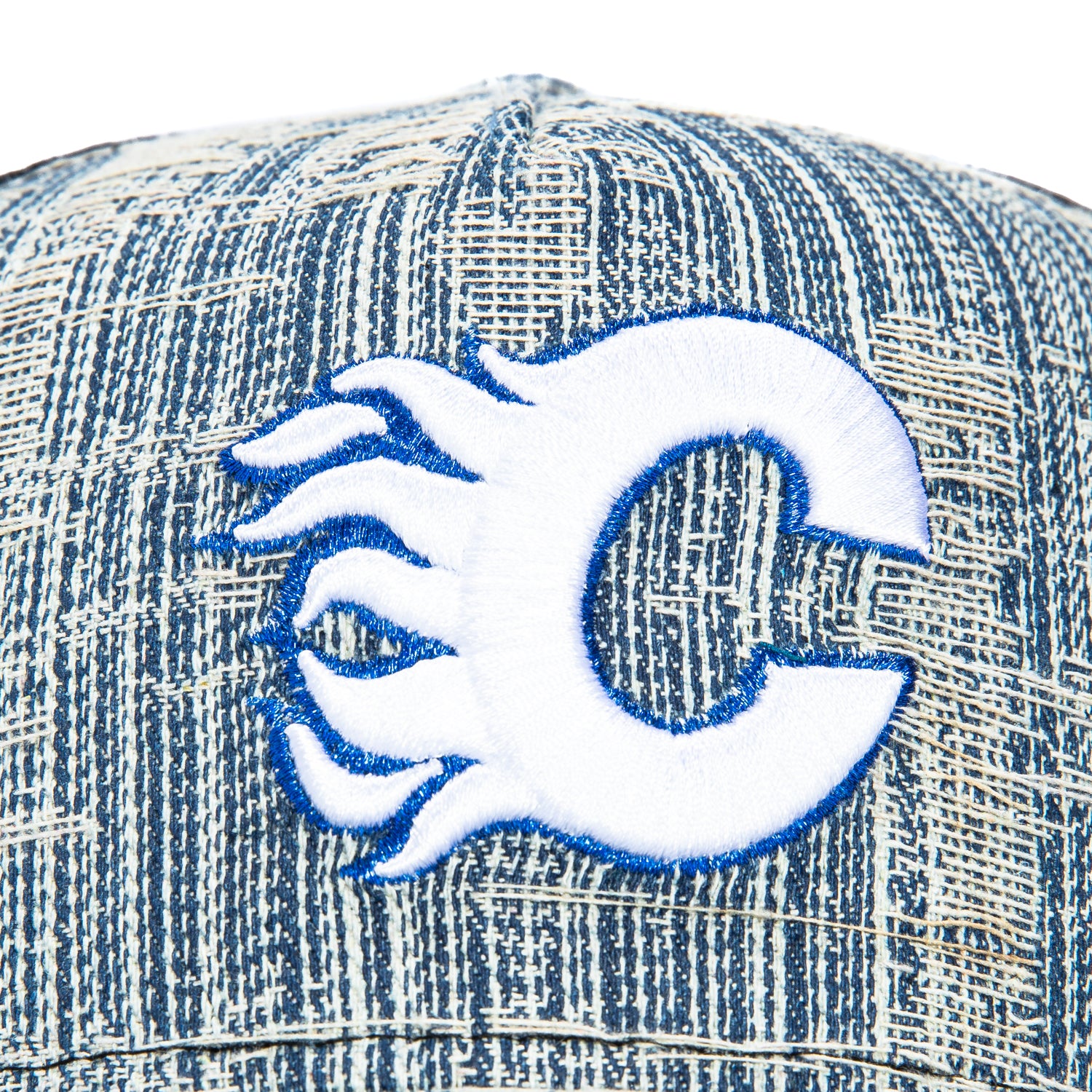 New Era 9Forty A-Frame Calgary Flames Snapback Trucker Hat - Denim, Navy、mySite、vikingsvslions