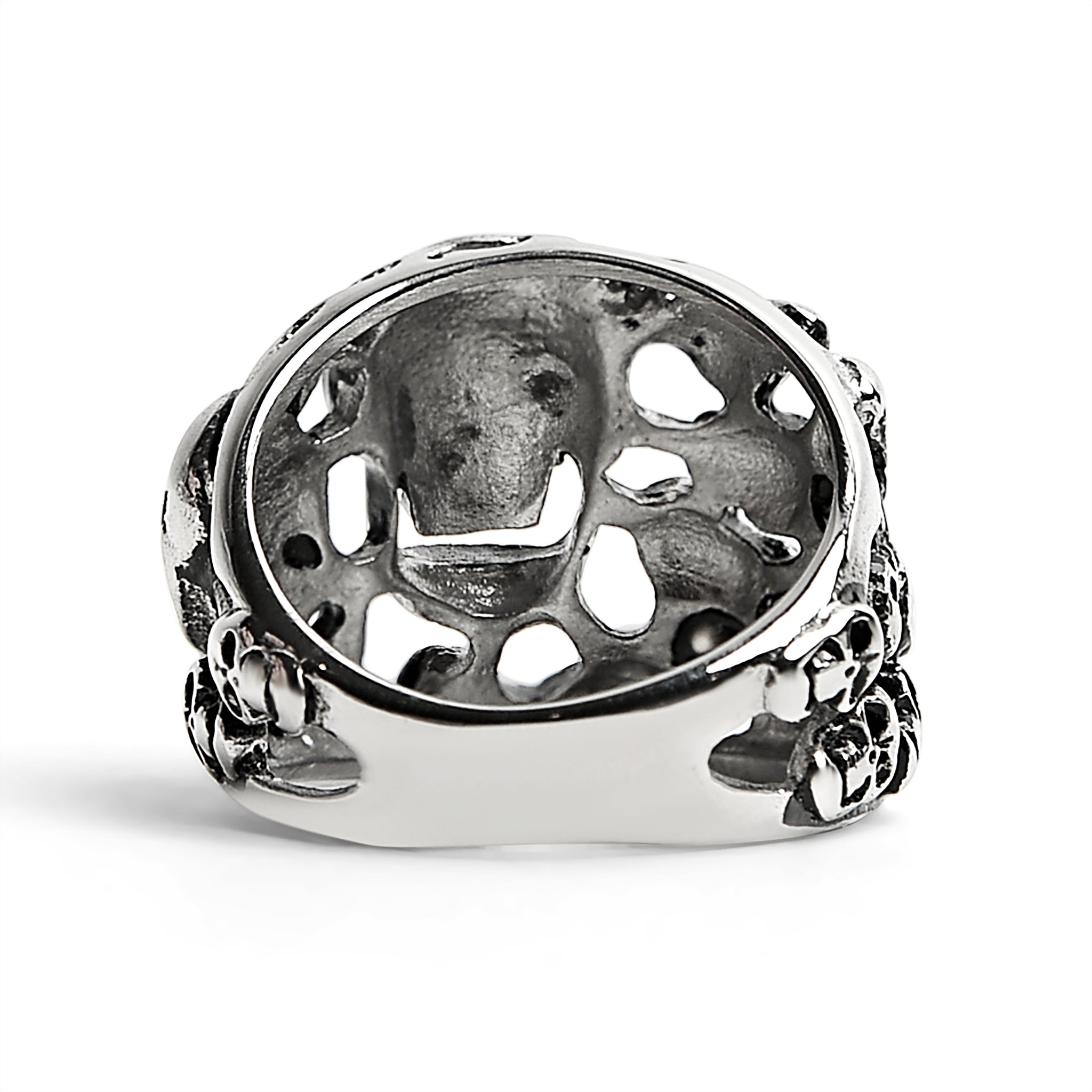 Stainless Steel Polished Multiple Skulls Ring / SCR2058、mySite、dreamappss
