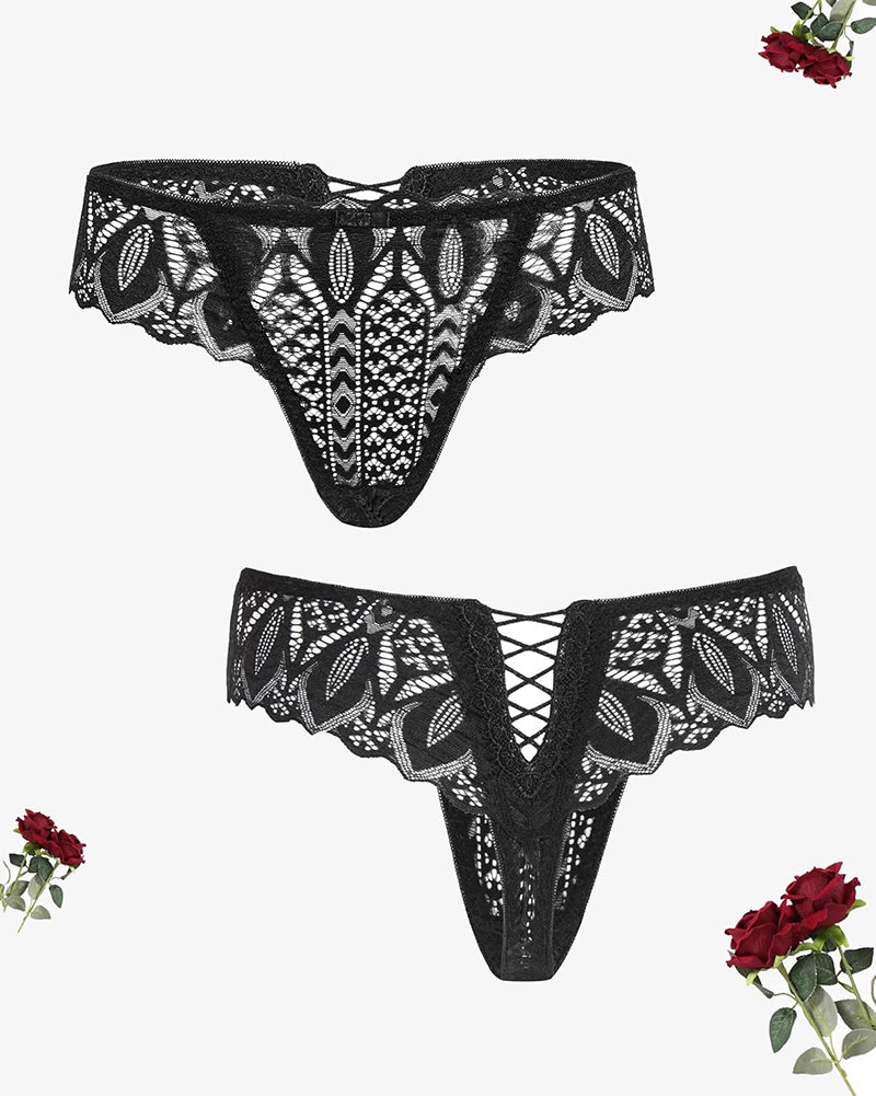 Lace Cross Back Cheeky Thongs、mySite、bengalsvssteelers