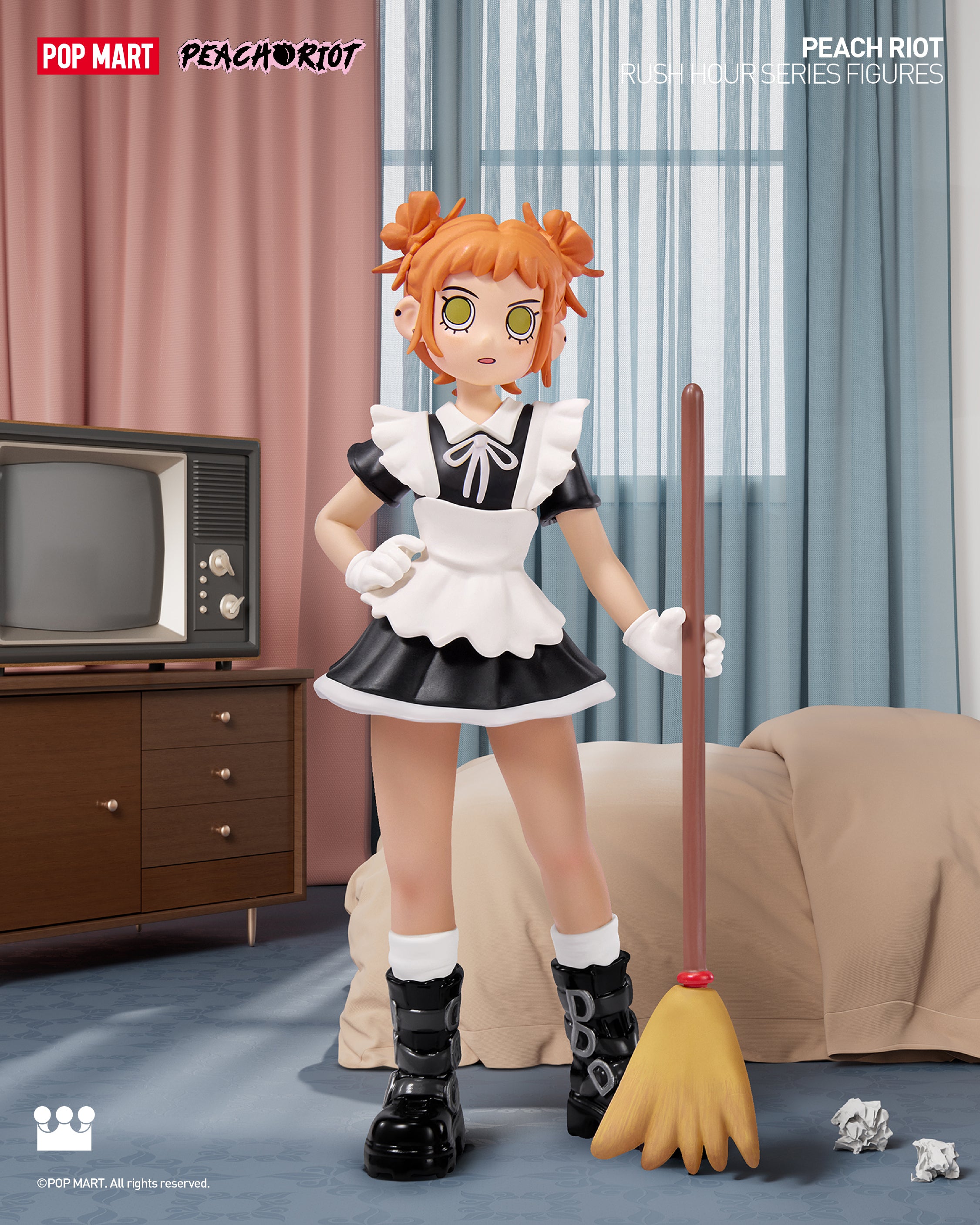  POP MART Peach Riot Rush Hour Series Figures、mySite、greenlandpopulation
