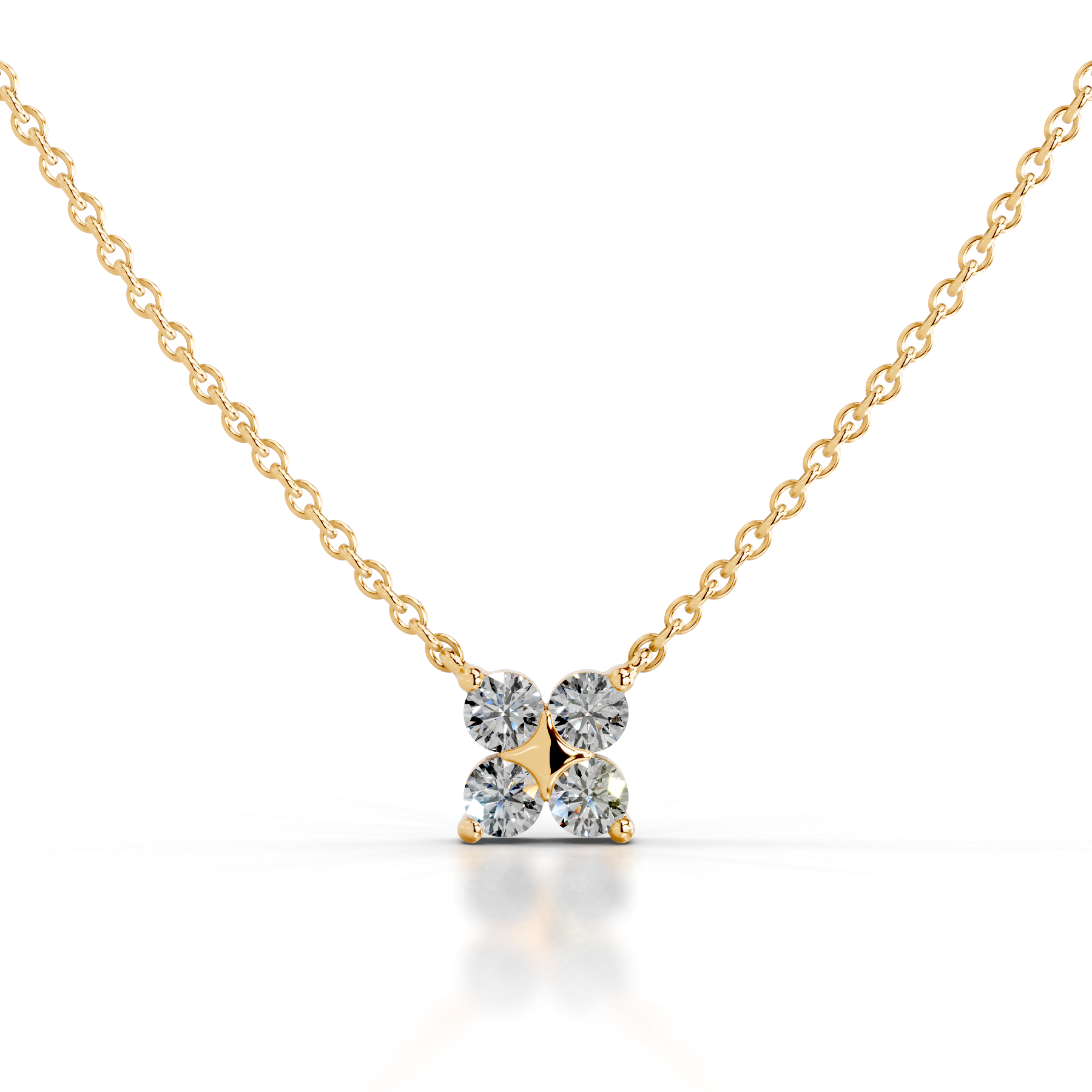 Ottilie Lab Grown Diamond Pendant (0.4 Carat) -18K Yellow Gold、mySite、hinf8tx79