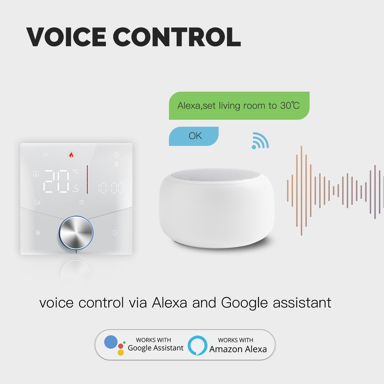 WiFi Smart Thermostat Temperature Controller for Water/ Electric /Gas /Boiler Floor Heating、mySite、fannypackpong