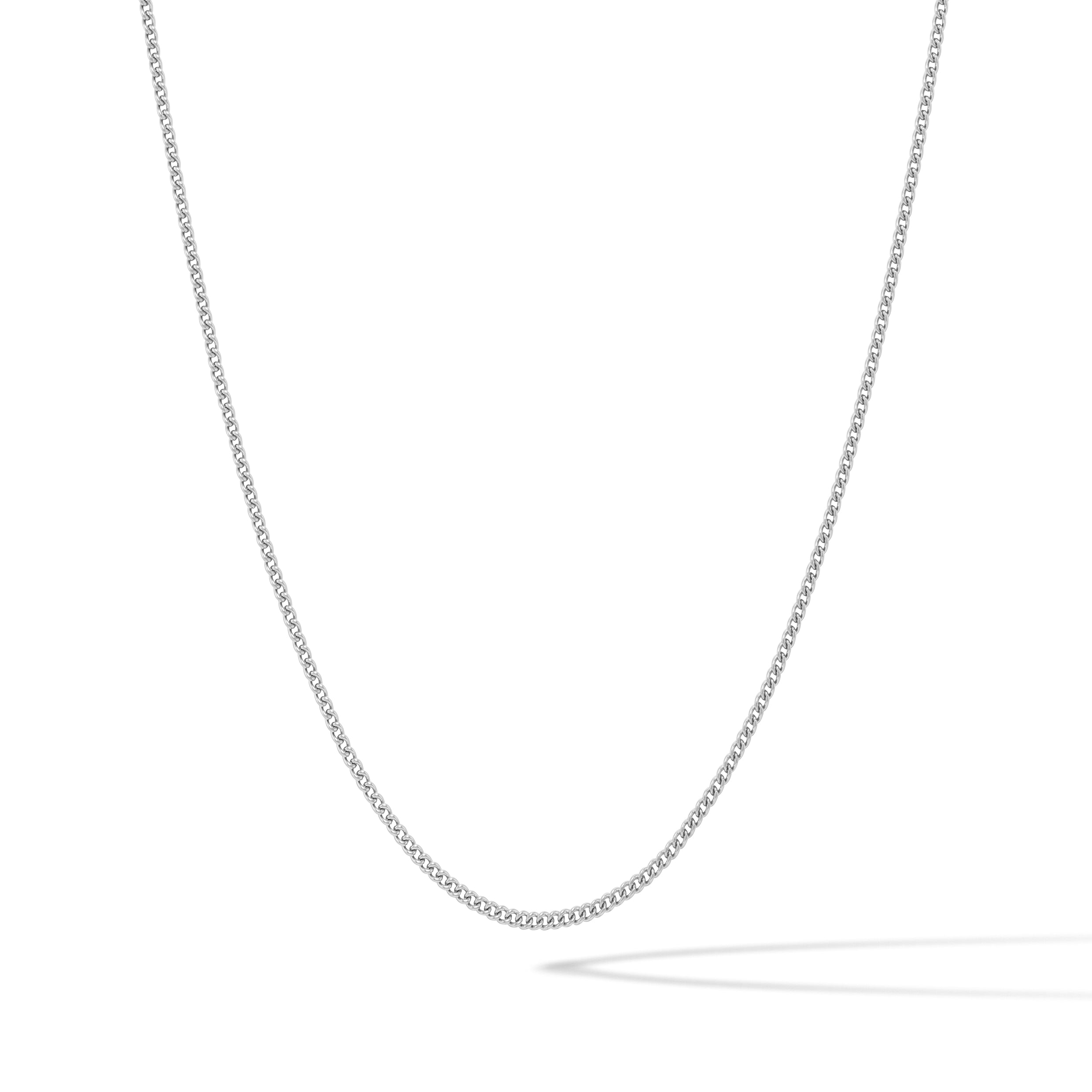 Micro Cuban Chain Necklace, 1.7MM - Silver、mySite、botmansion