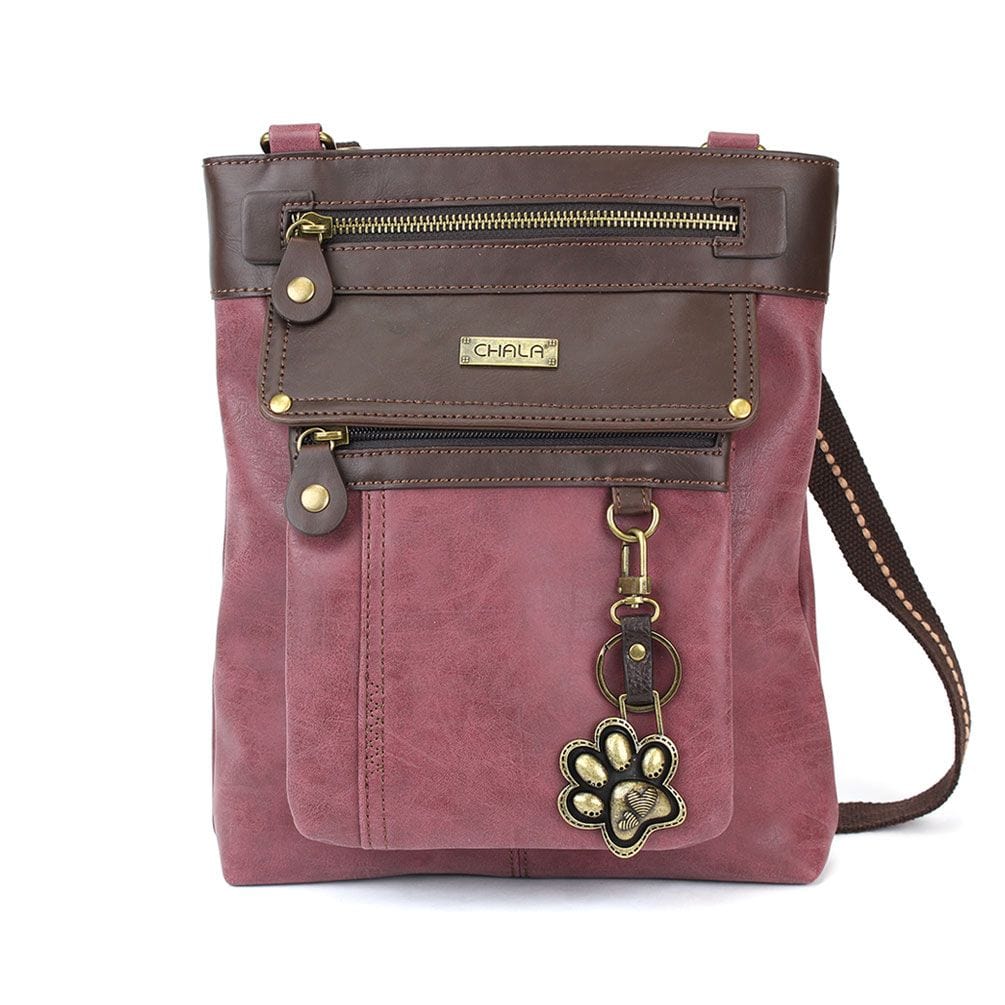 Gemini Crossbody Bag with Paw Keychain by Chala VEGAN、mySite、g9winljtr