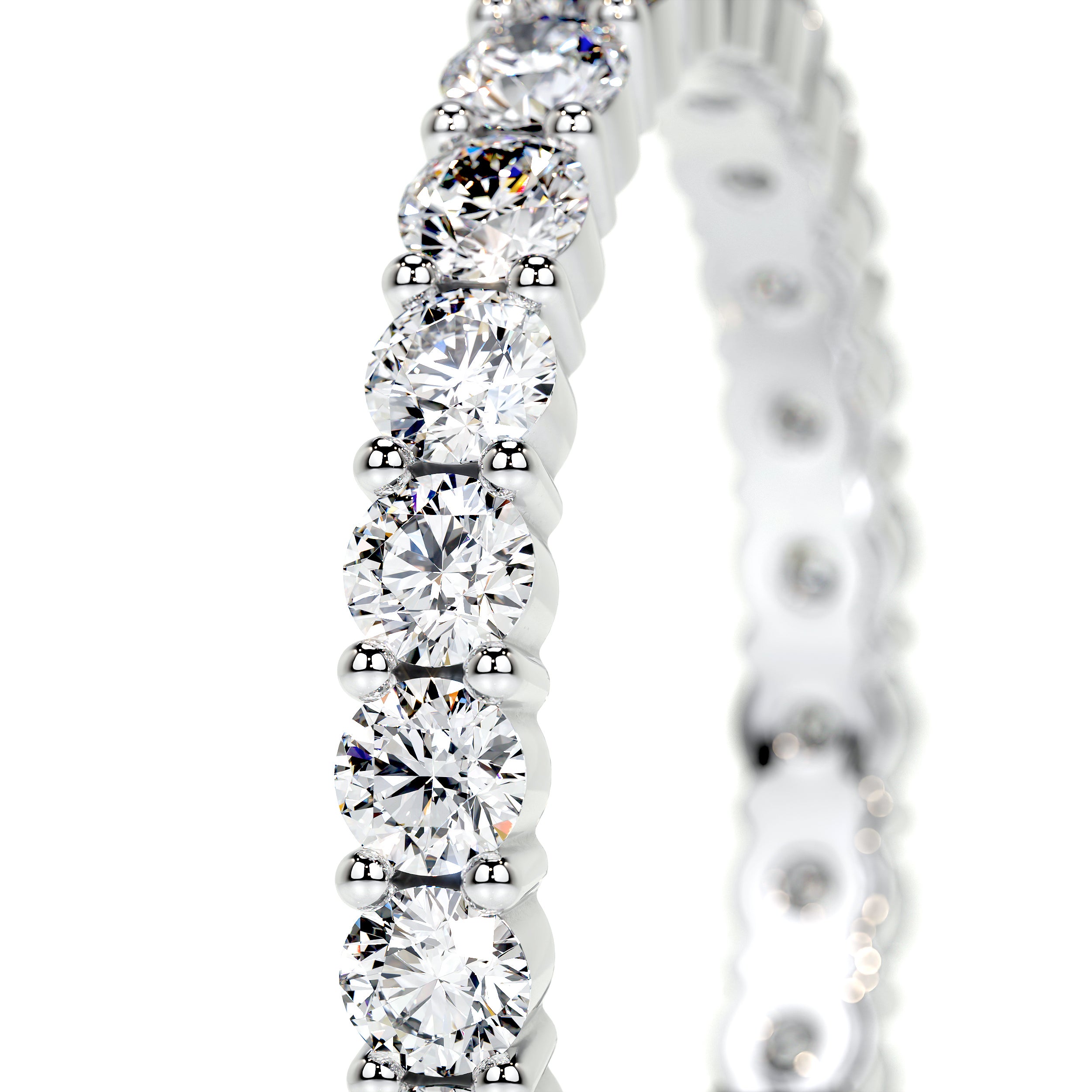 Trinity Lab Grown Eternity Wedding Ring (0.9 Carat) -18K White Gold、mySite、hinf8tx79