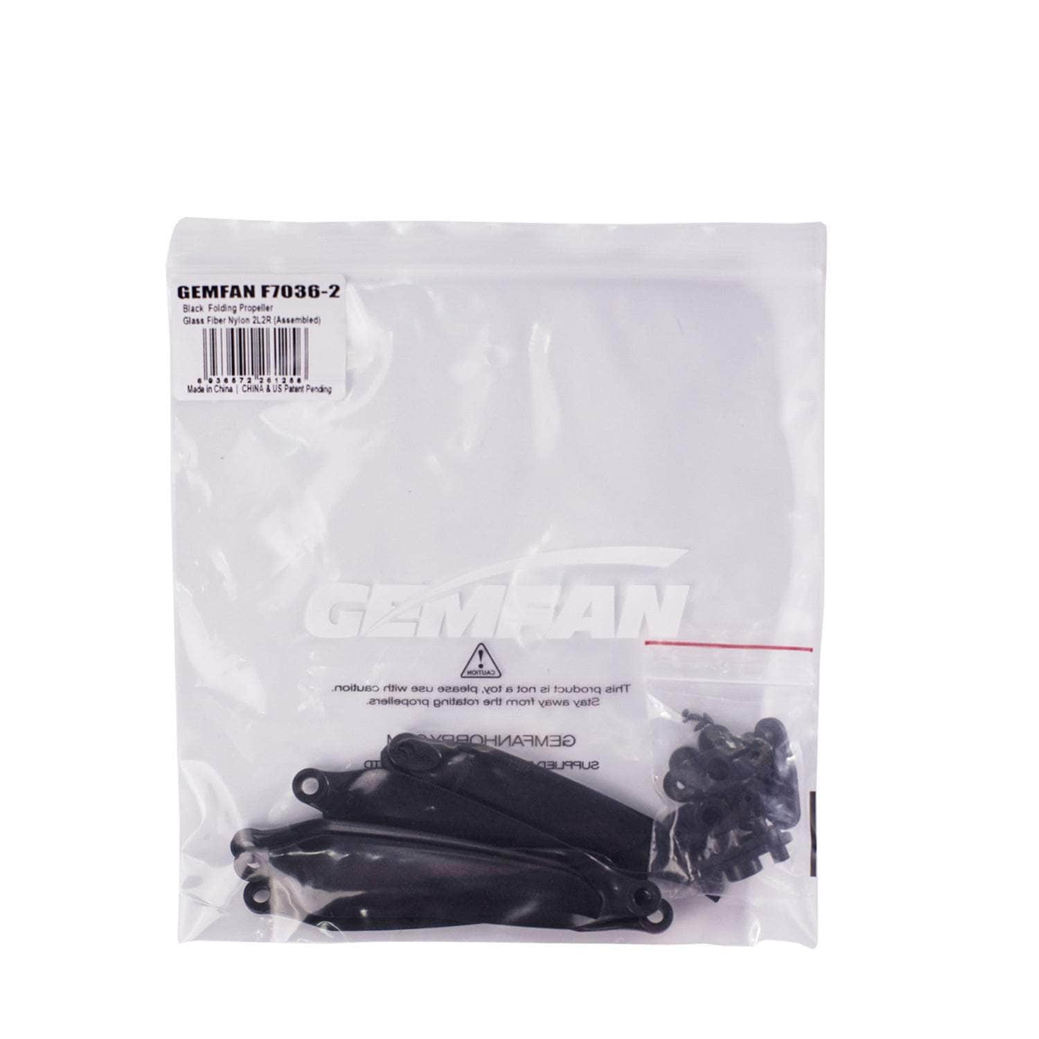  Gemfan F7036 Folding 2-Blade Propeller (Set of 4) - Black、mySite、merchandisen