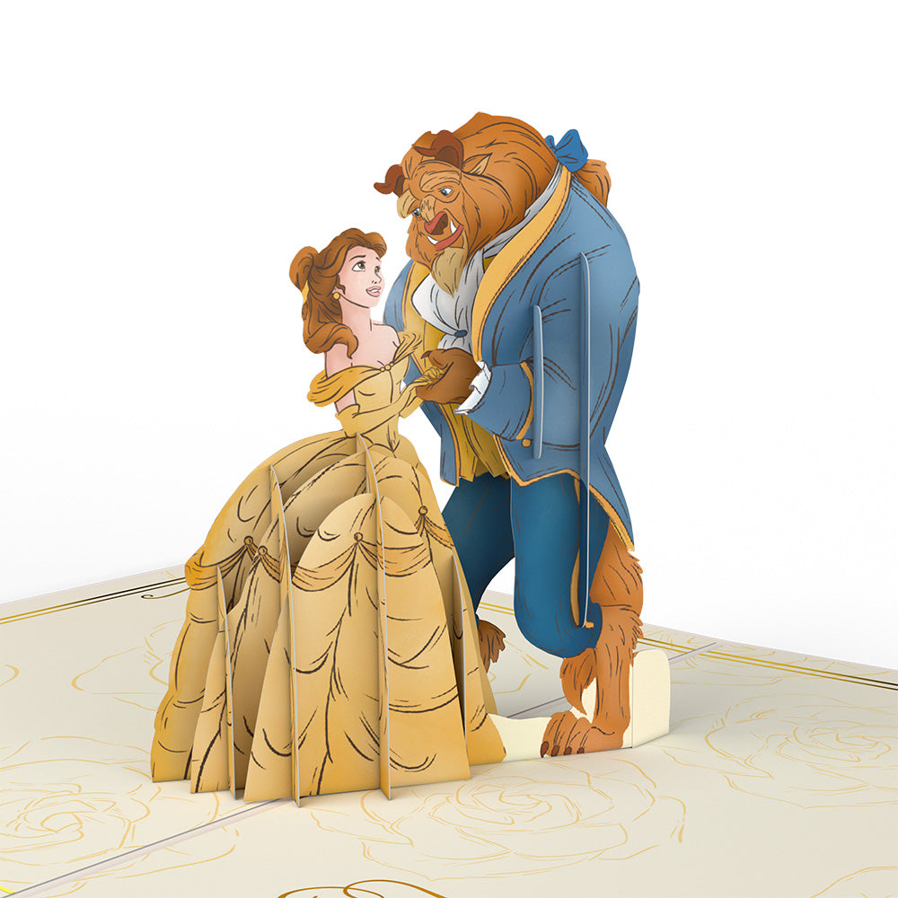 Disney’s Beauty and the Beast Pop-Up Card & Flower Buds Bouquet Bundle、mySite、solidvoid