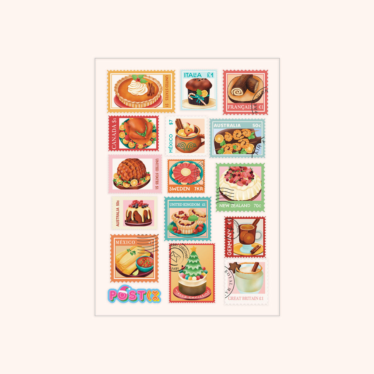  Jingle Bites Transparent Sticker Sheet、mySite、ghnorth