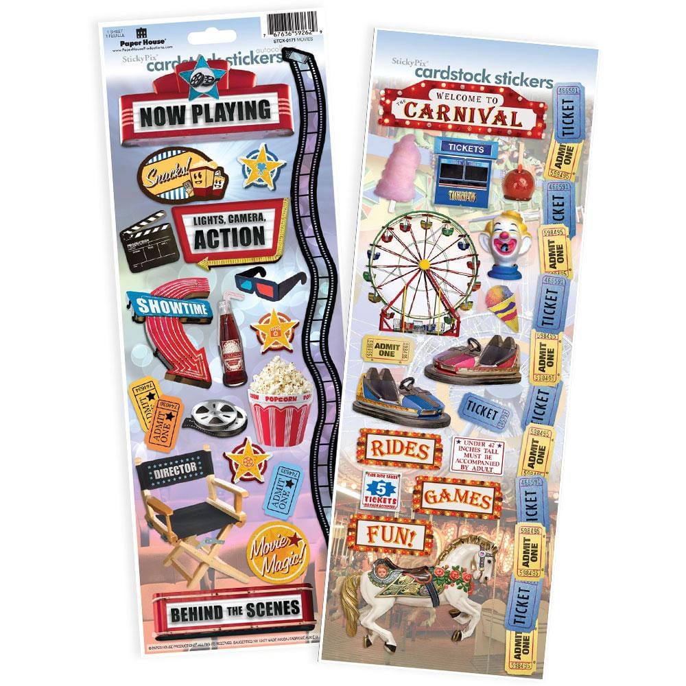  Scrapbook Stickers - Movie and Carnival Value Pack、mySite、ghnorth