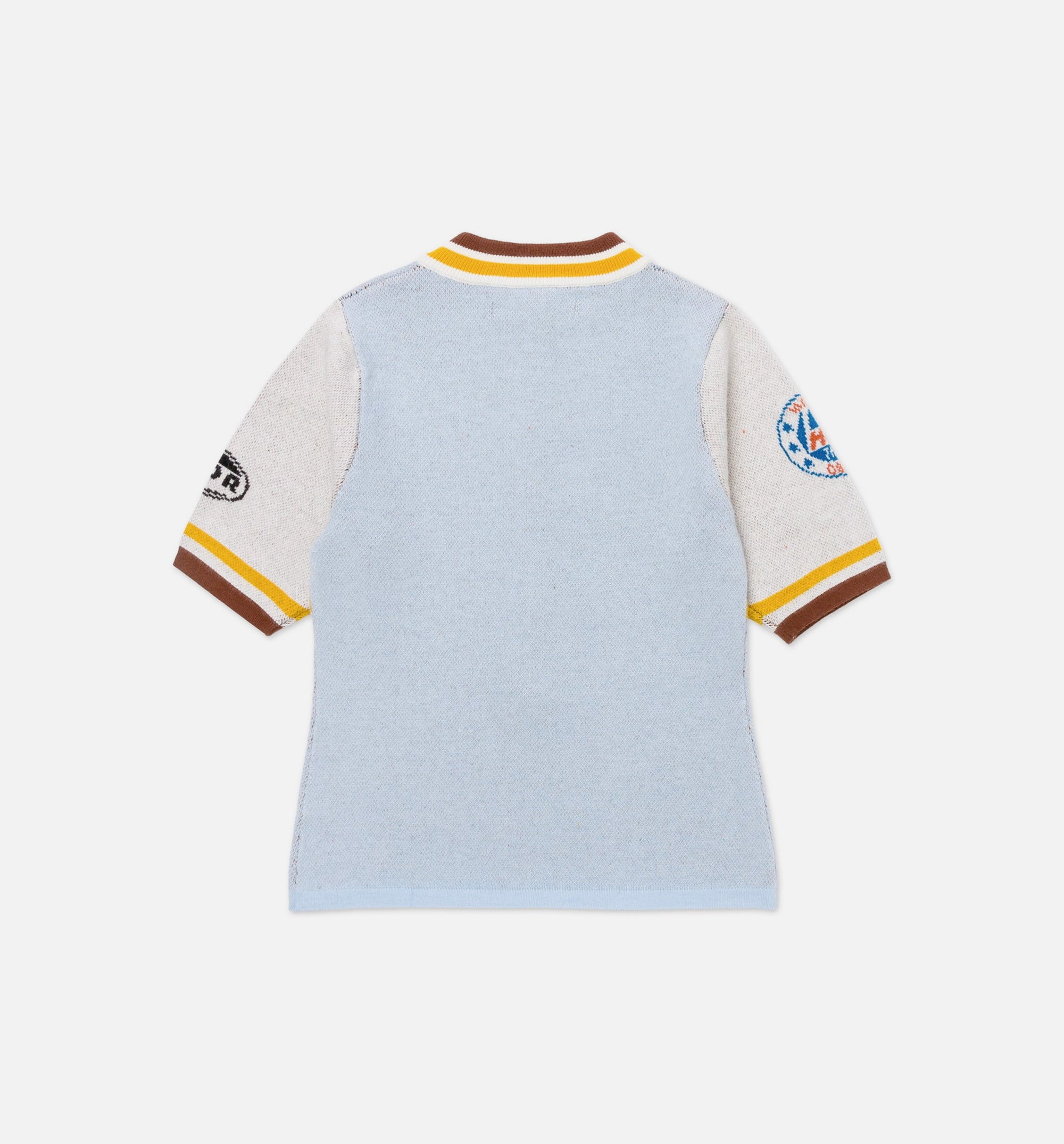 Racing Mock Neck Womens Short Sleeve Shirt - Blue、mySite、dreamappss