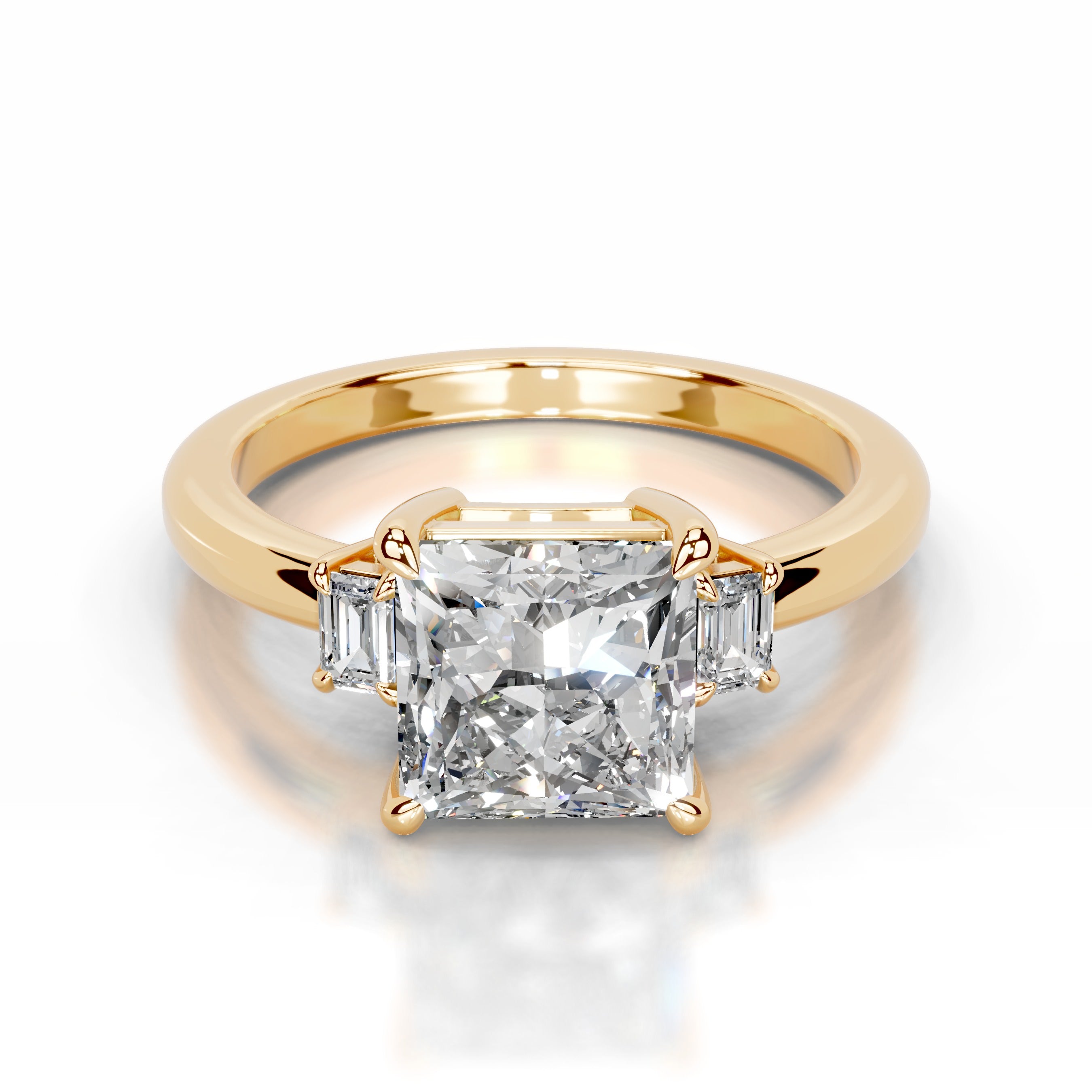 Luz Lab Grown Diamond Ring - 18K Yellow Gold、mySite、hinf8tx79