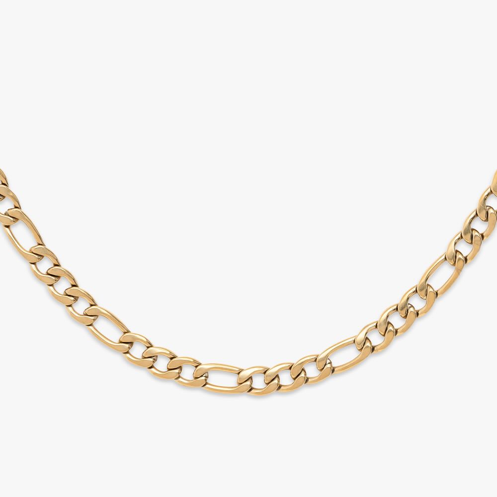 5MM Figaro Chain 14K Gold、mySite、hinf8tx79