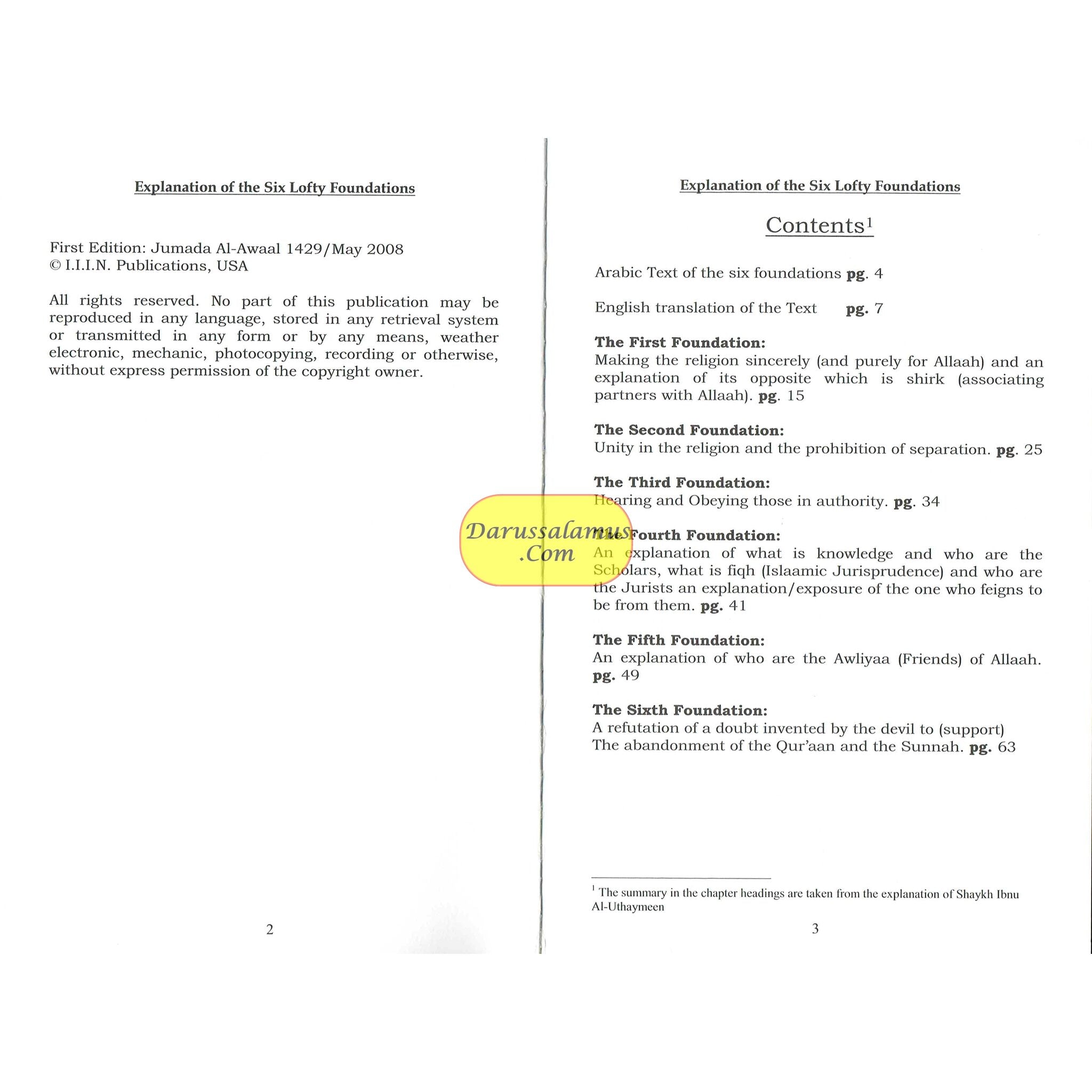 The Explanation of the Six Foundations by Muhammad Ibn Abdul Wahhab、mySite、topwebapps