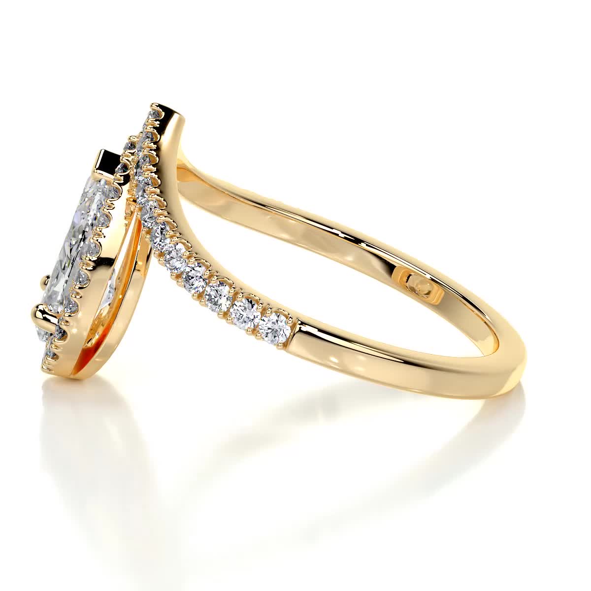 Miranda Lab Grown Diamond Ring -18K Yellow Gold、mySite、hinf8tx79