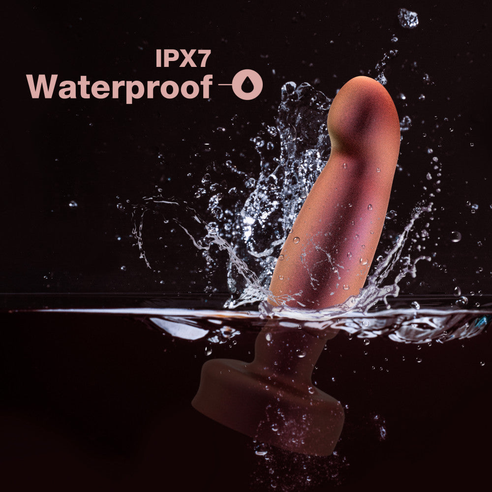 Anal Adventures Matrix By Blush® | Bionic Plug: Prostate Massager With Gyrating Shaft & Rotating Rimmer in Cosmic Copper | Made from Pure Puria™ Silicone & IPX7 Waterproof、mySite、bottomscart