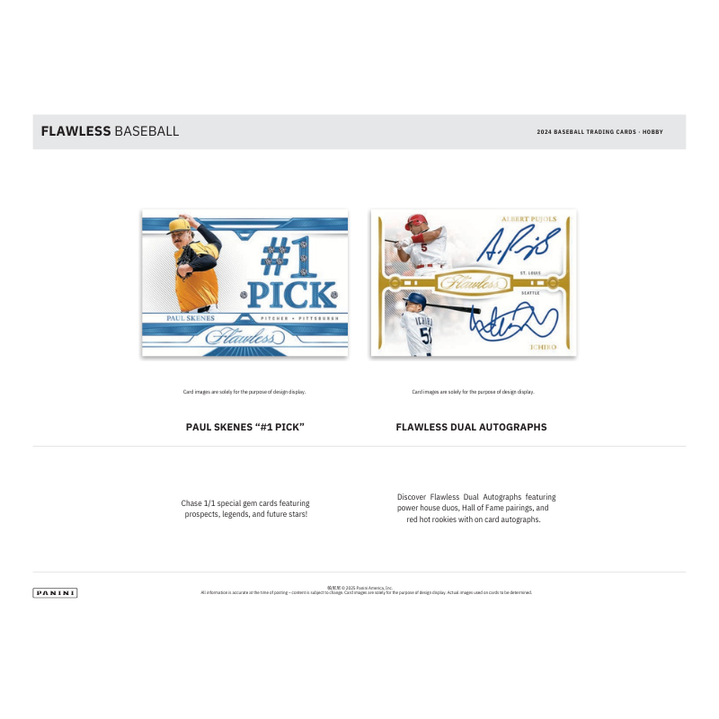 2024 Panini Flawless Baseball Hobby Box、mySite、waistdrama