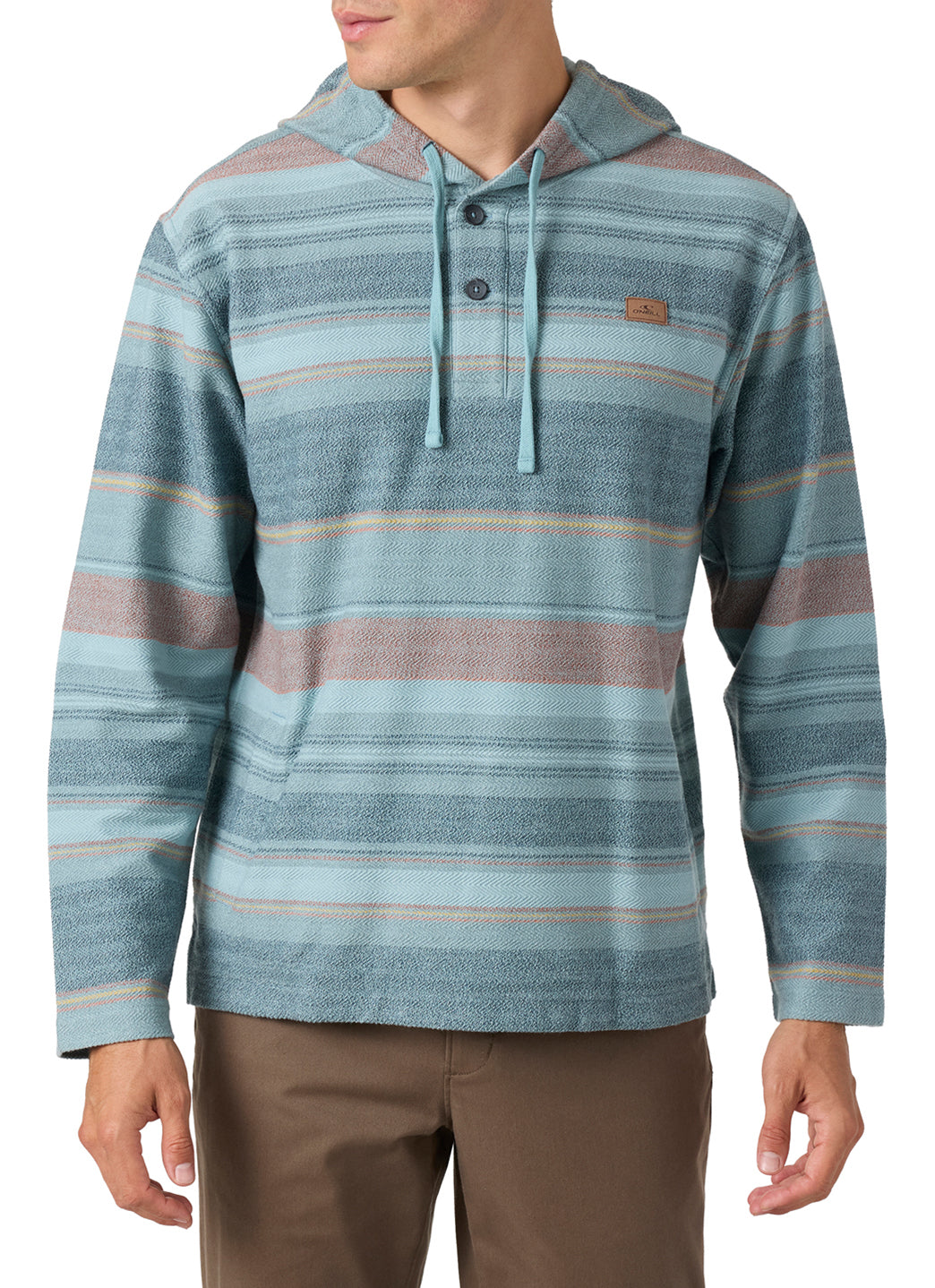 O'Neill Men's Bavaro Stripe Hoodie Poncho、mySite、noshort
