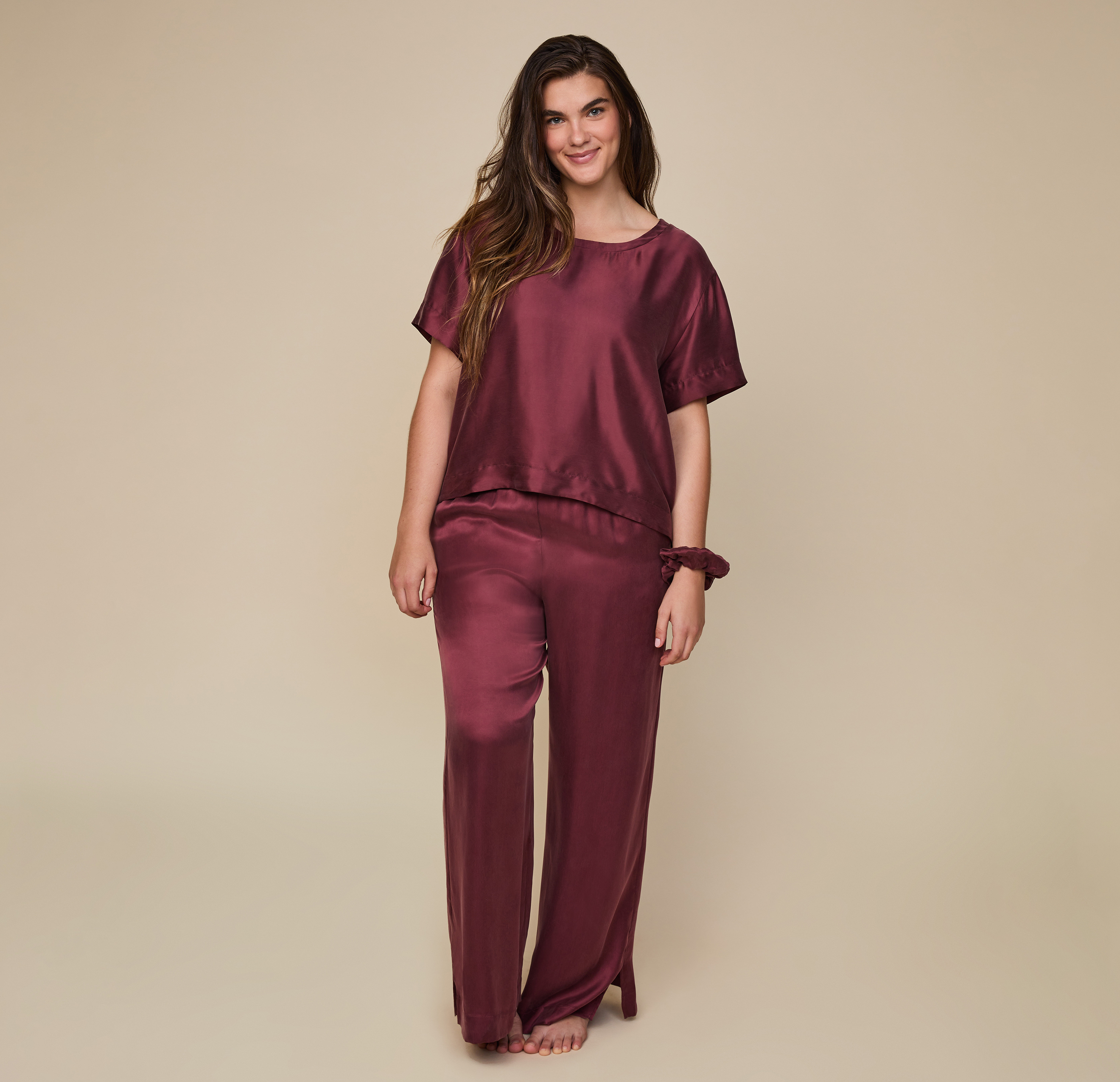 Silky Sleep T-Shirt - Sangria、mySite、bengalsvssteelers