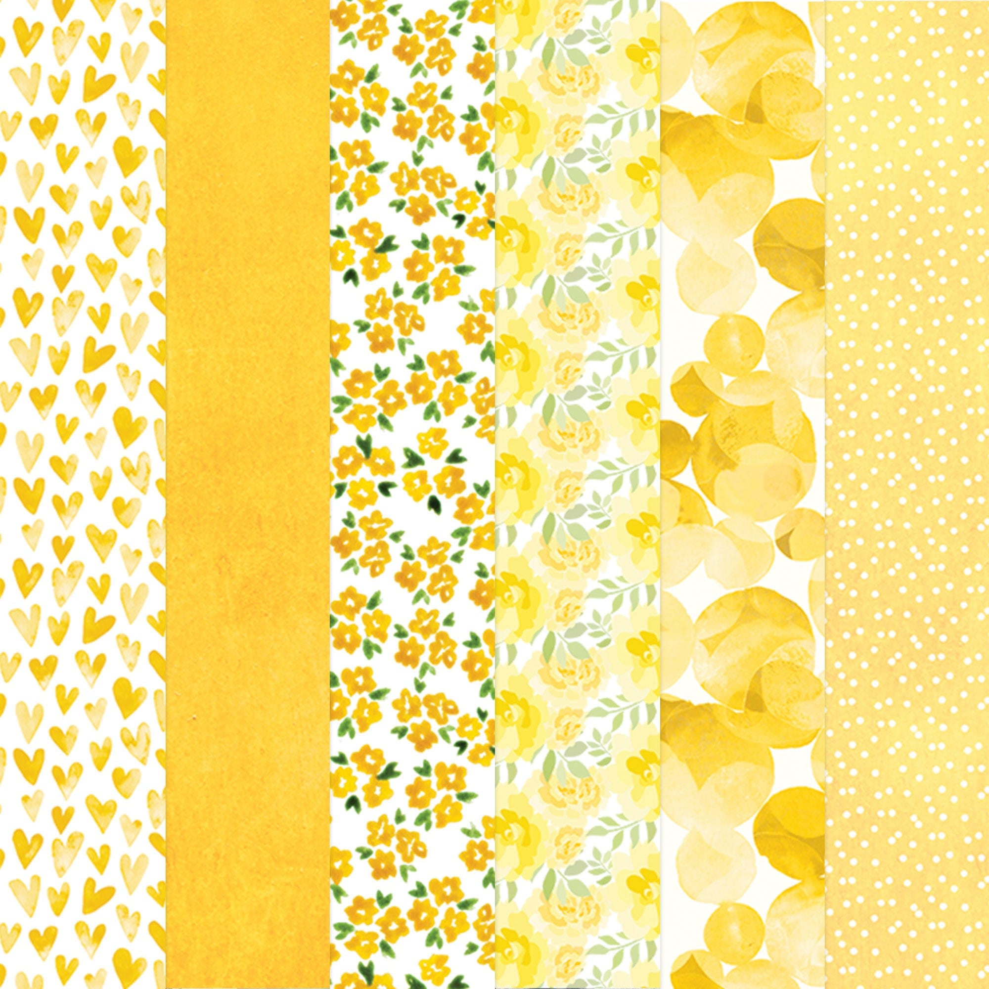  YELLOW COLORWAYS PATTERN 12 X 12 PAPER SET、mySite、ghnorth