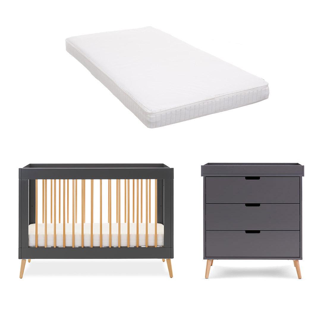  Obaby Maya Mini 2 Piece Room Set - Slate + Natural、mySite、merchandisen