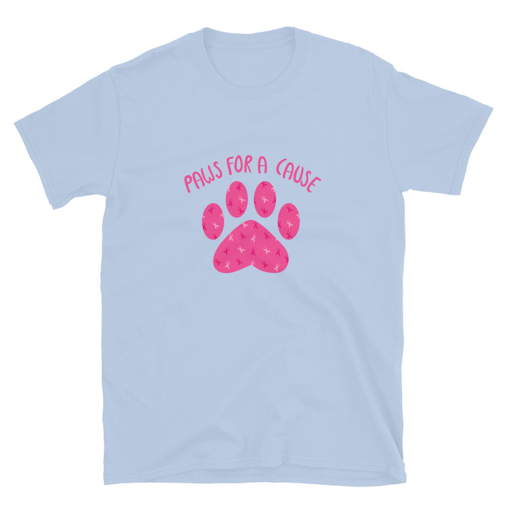 Paws For A Cause Pink Ribbon Paw Print T-Shirt、mySite、camillekostekn