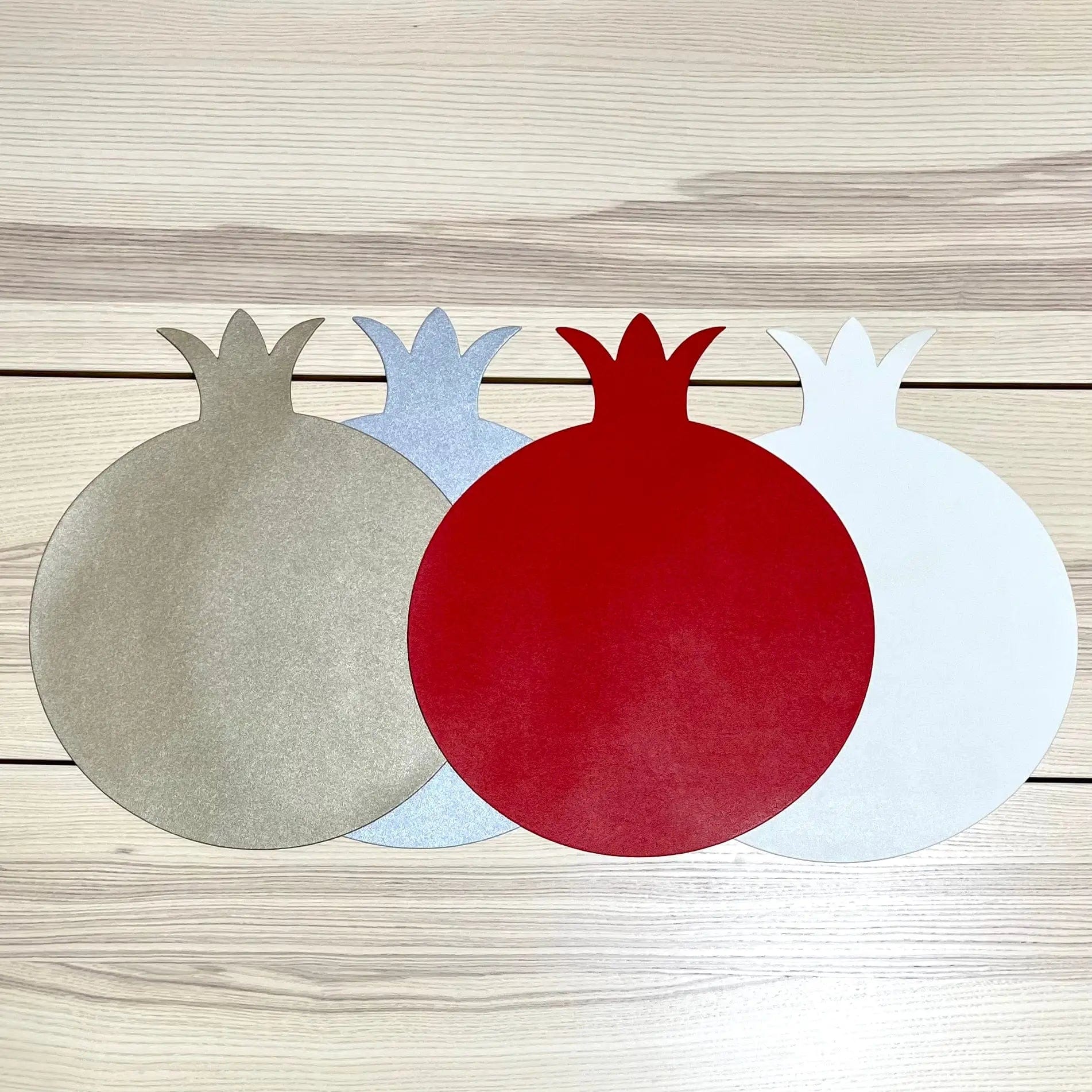6 Pack Faux Leather Pomegranate Placemats - (Choice of Color)、mySite、topwebapps