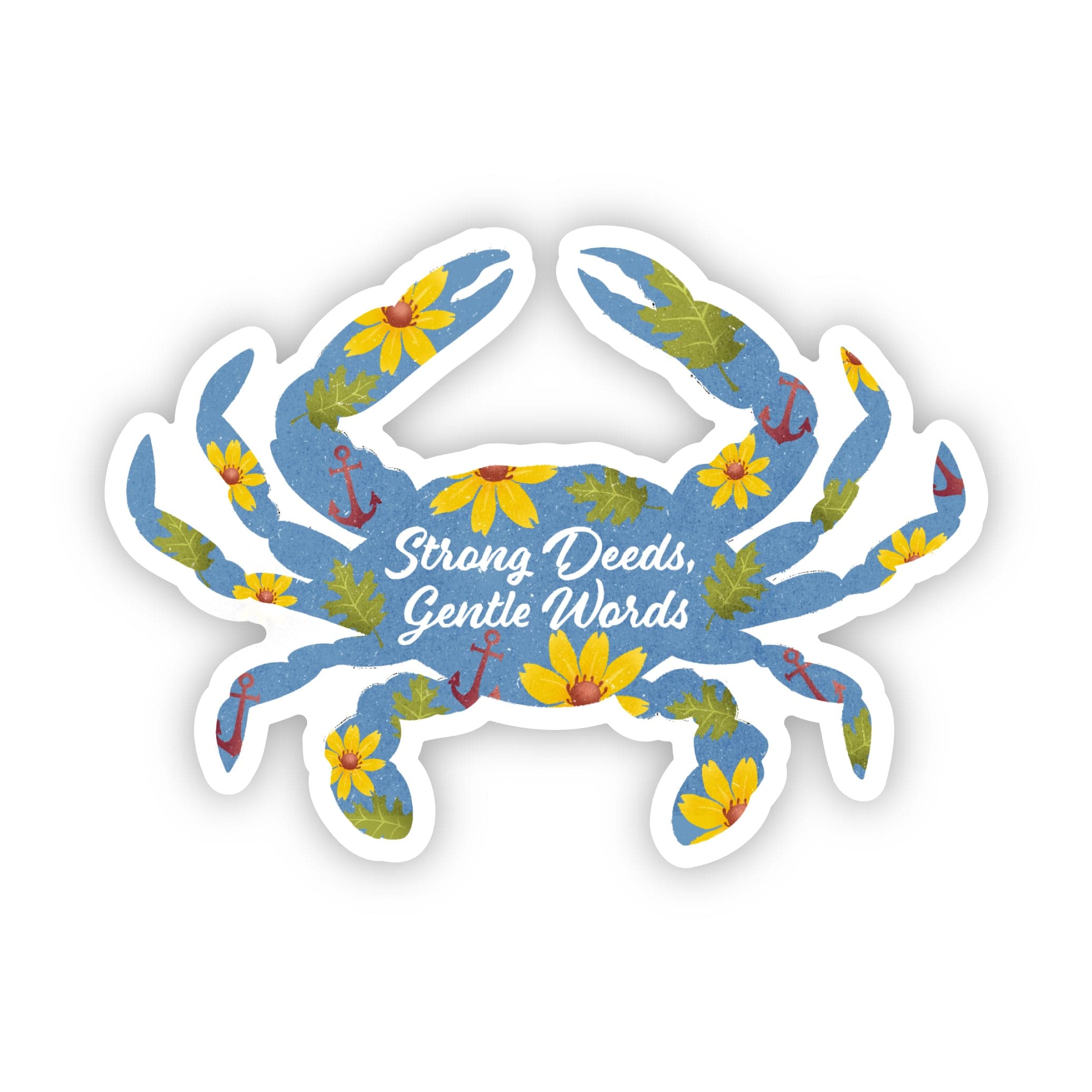  Strong Deeds, Gentle Words Maryland Crab Sticker、mySite、elrpsem3k