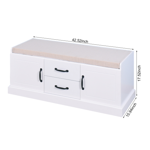White Bathroom Floor-standing Storage Table with a Drawer、、casual