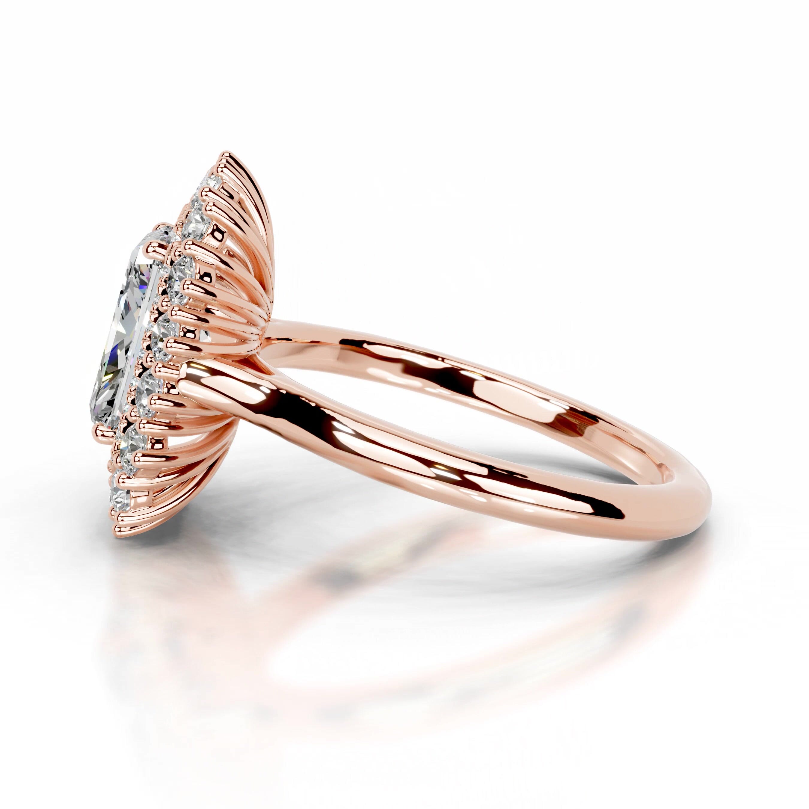 Adriana Moissanite & Diamond Ring - 14K Rose Gold、mySite、hinf8tx79