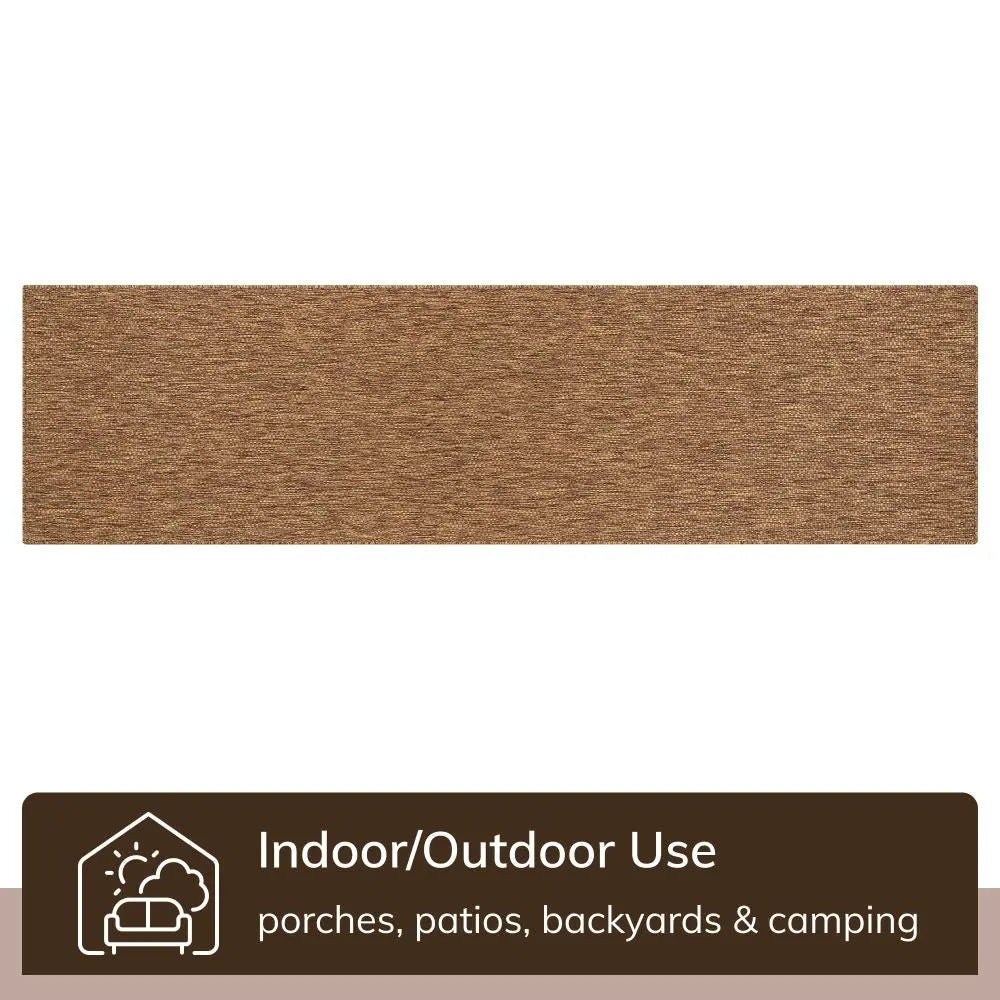 Leif Nordic Geometric Indoor Outdoor Coffee Flatweave 5'3 x 7'3 Rug、mySite、gigharbornorthrealestate