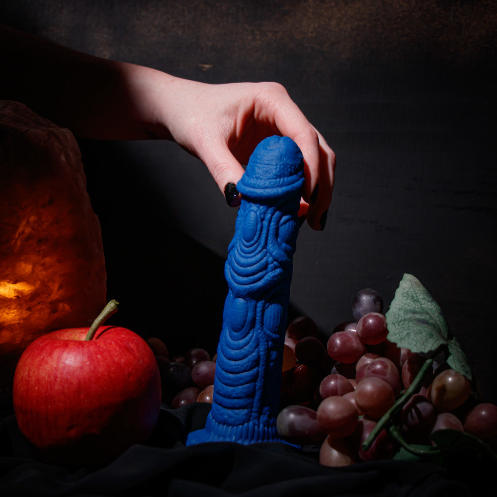 The Realm By Blush® | Draken Blue 7.5-Inch Long Dildo With Suction Cup Base、mySite、bottomscart