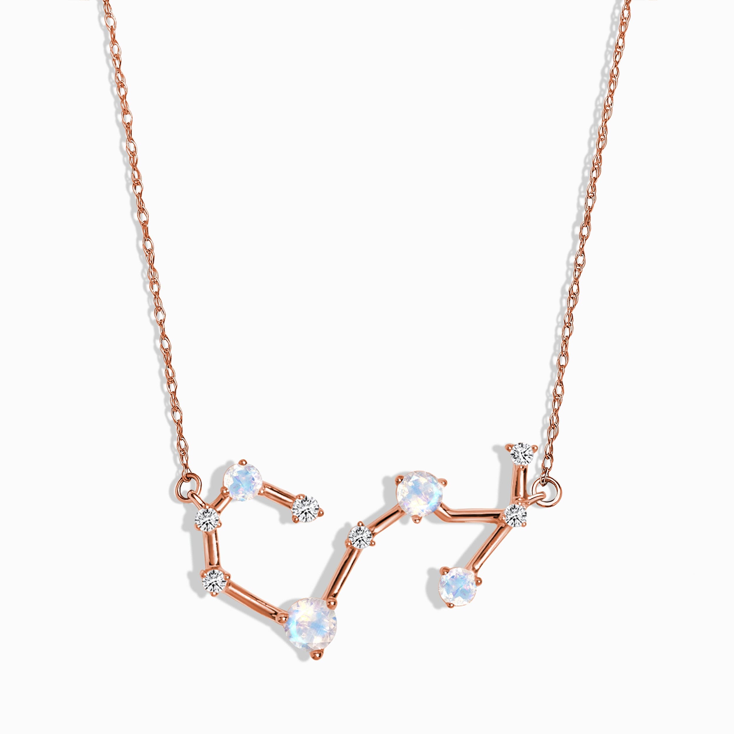 Moonstone Diamond Necklace - Scorpio Zodiac Constellation、mySite、hinf8tx79