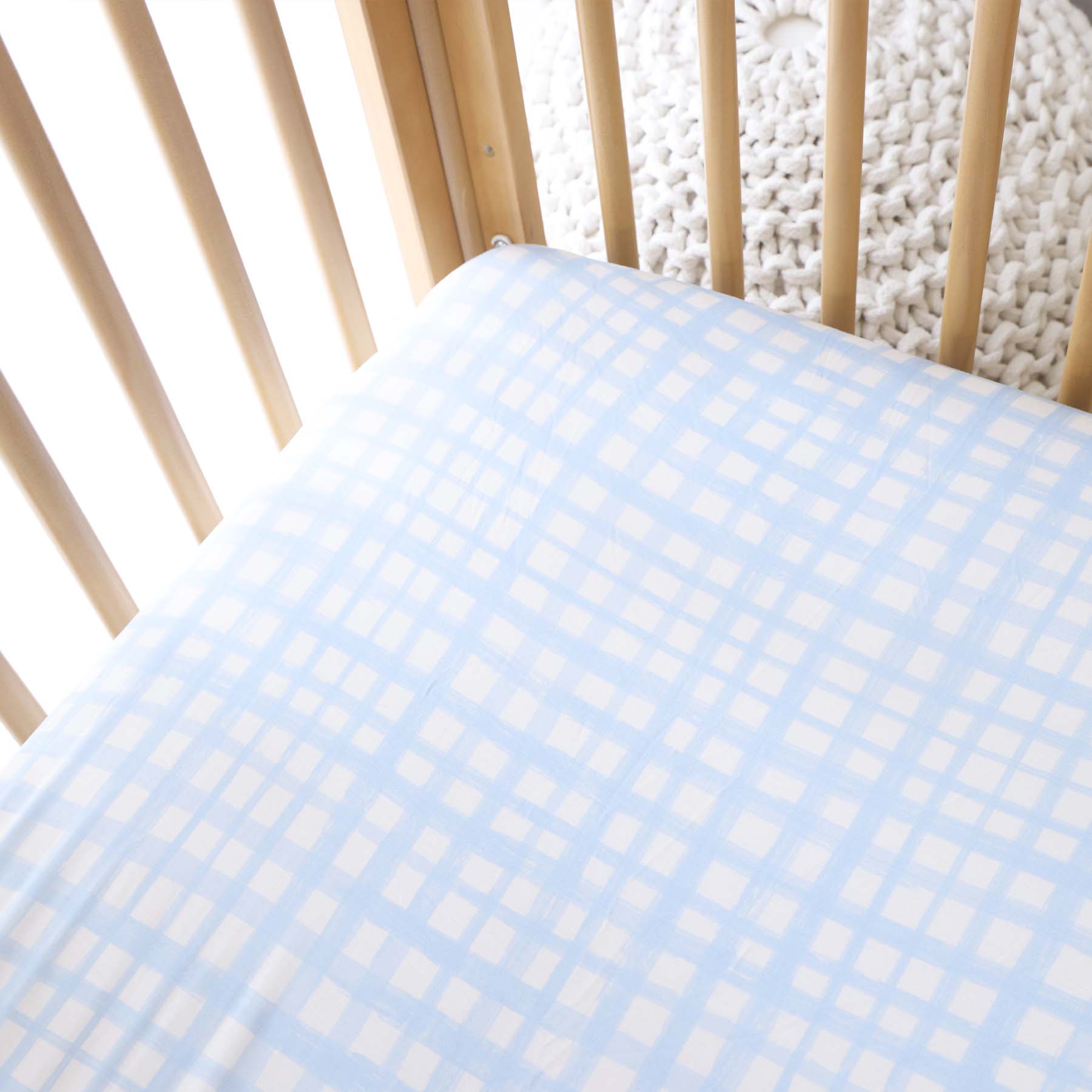  Baby Blue Plaid Crib Sheet、mySite、layawaytickets