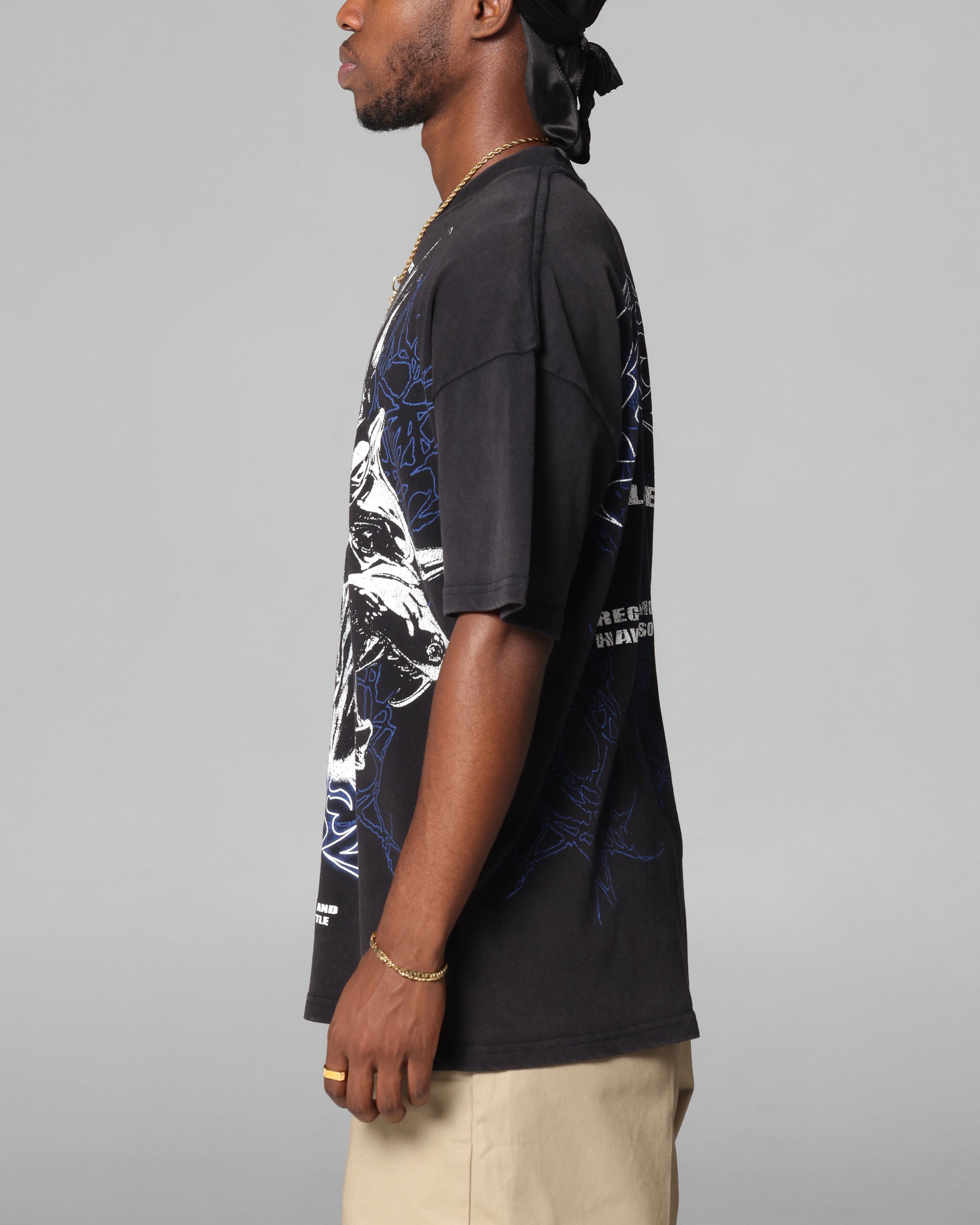 Loiter Dog Pound Vintage T-Shirt Black Acidwash、mySite、zt4zffjzw