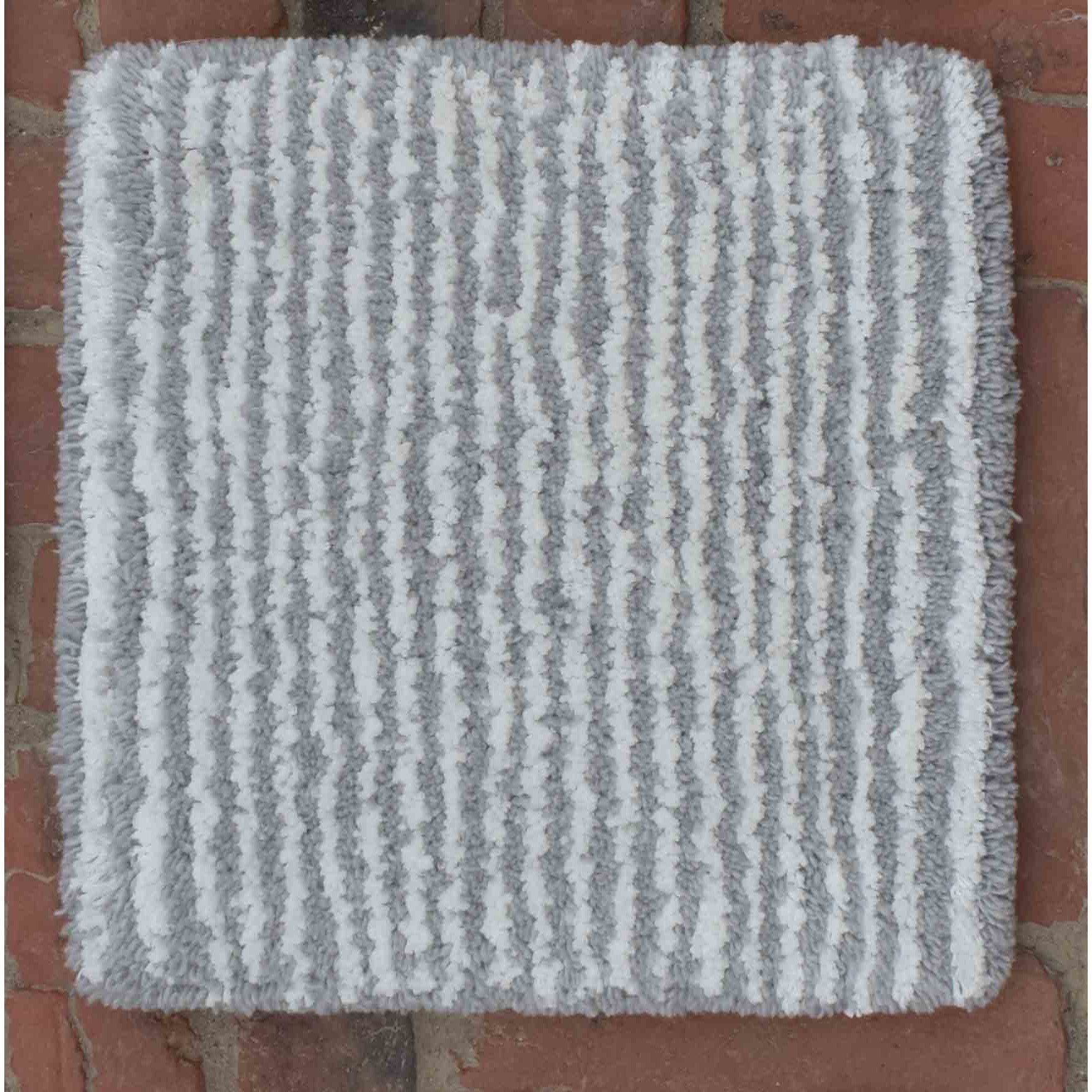 Seersucker Ivory Grey Wool Cotton Shag Rug、mySite、gigharbornorthrealestate