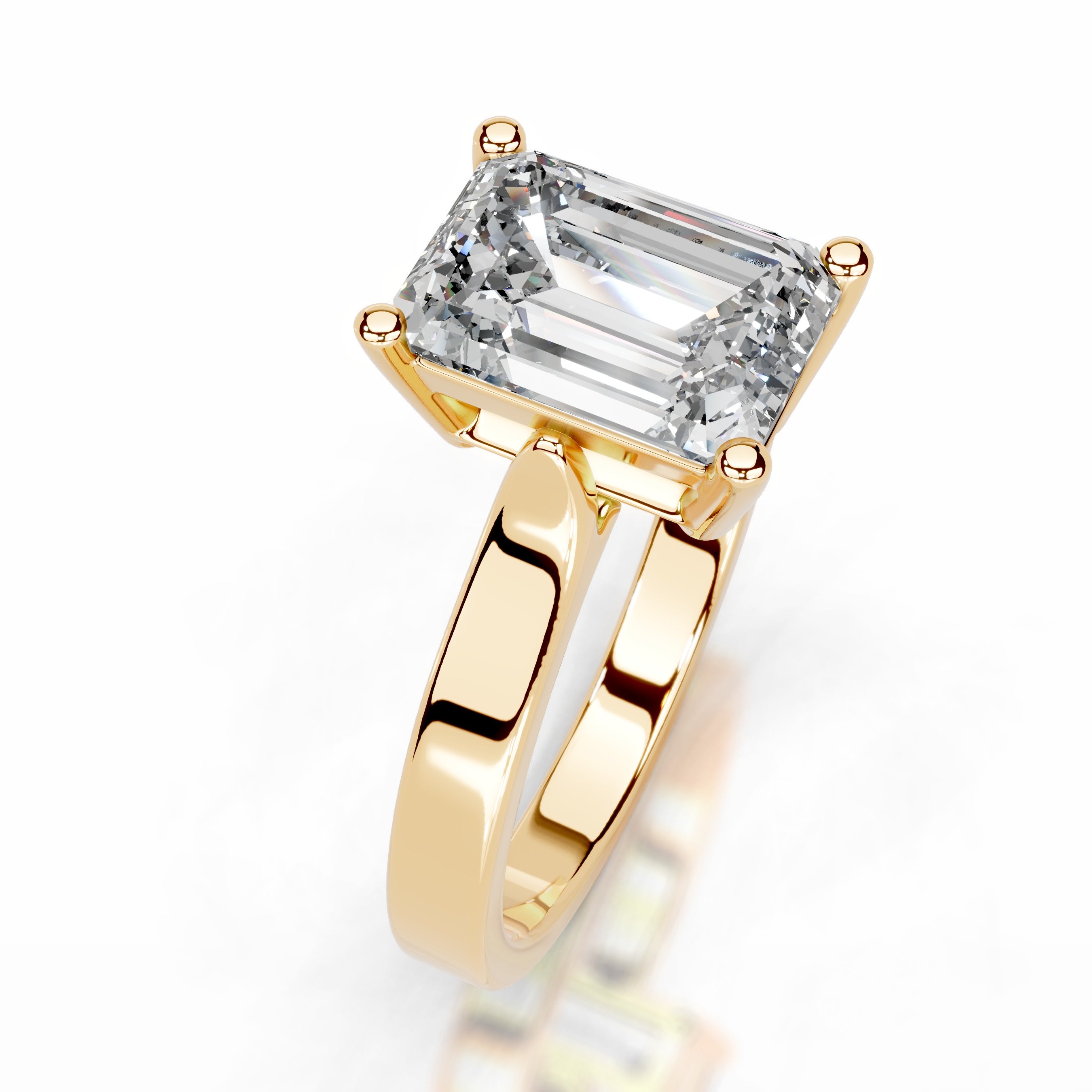 Daisy Diamond Engagement Ring - 18K Yellow Gold、mySite、hinf8tx79