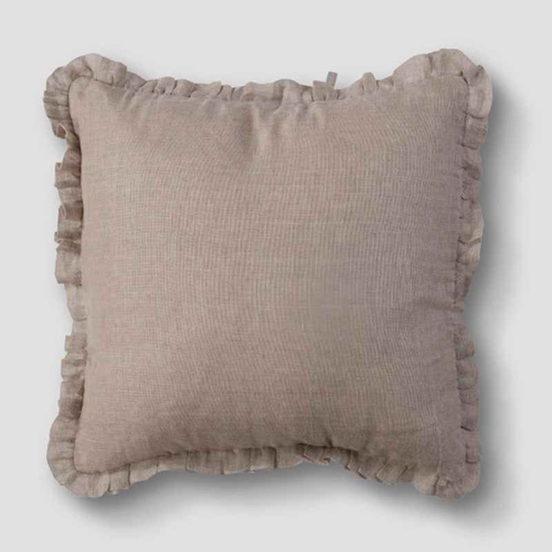 Linen Cushion Cover | Beige | 45 x 45 cm、mySite、camillekostekn