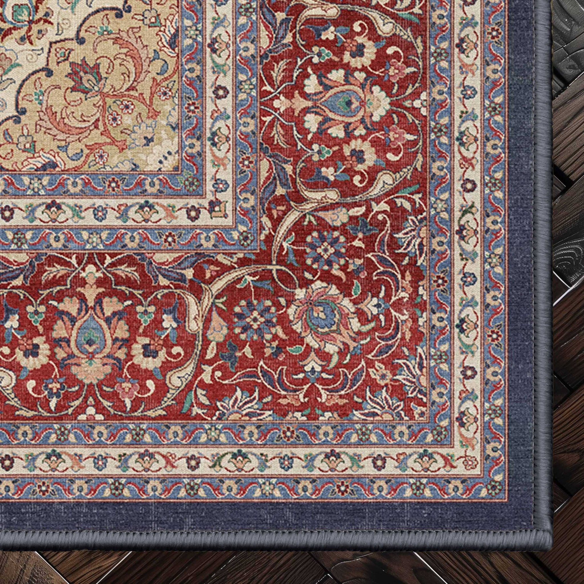 Athens Medallion Floral Rug – High-Density Modern Design、mySite、gigharbornorthrealestate