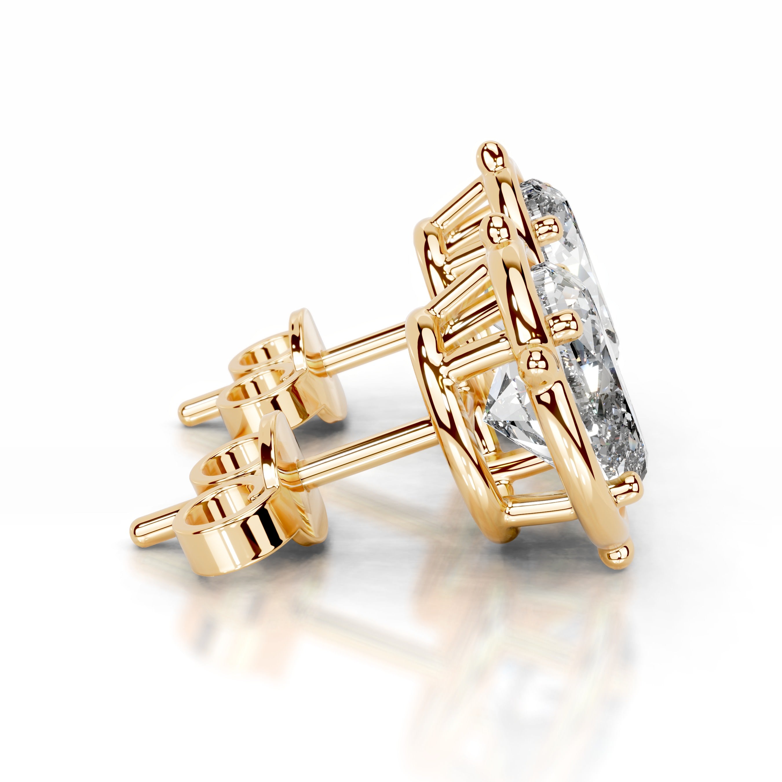 Rooted in Love Lab Grown Diamond Earrings - 18K Yellow Gold、mySite、hinf8tx79