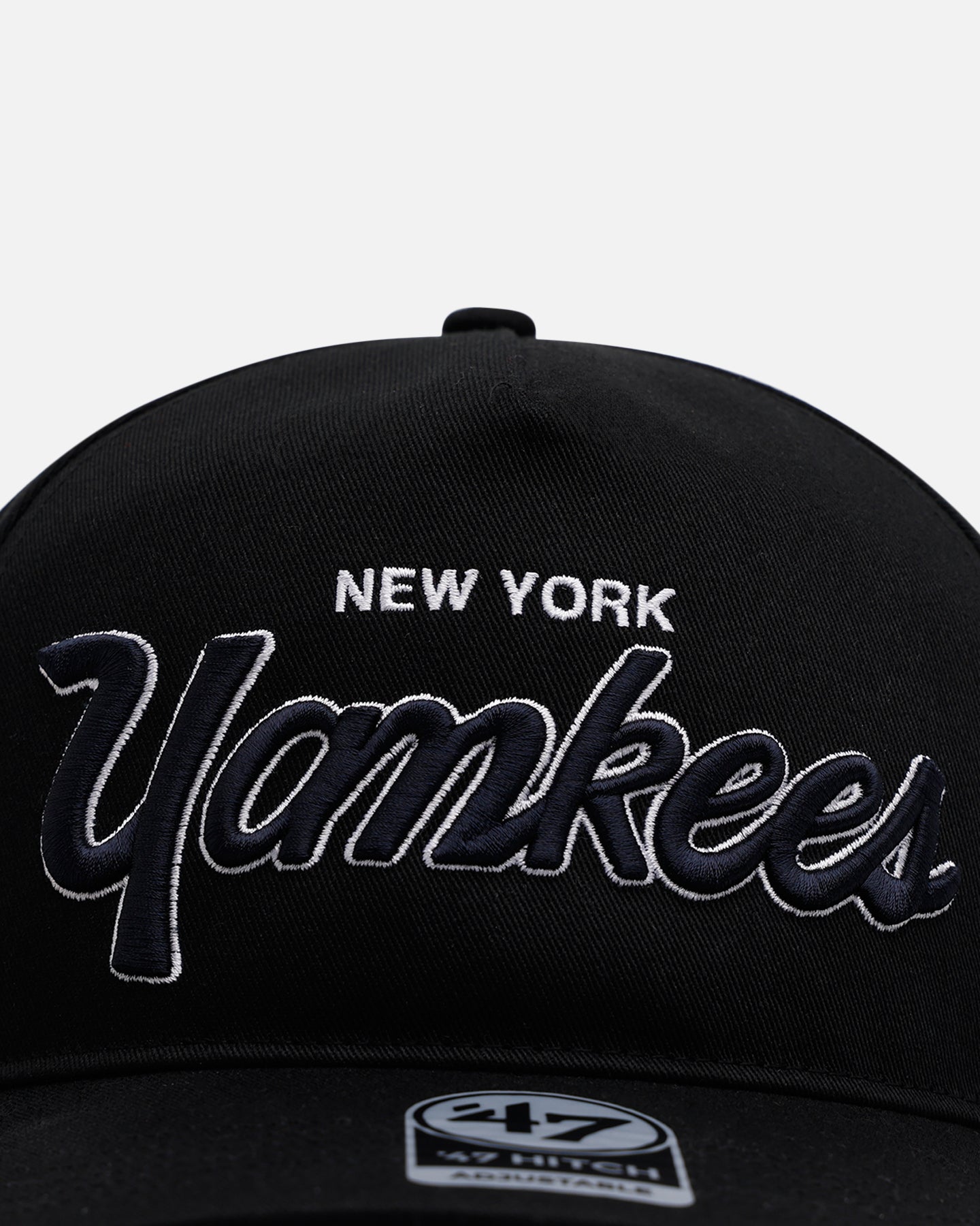 47 Brand New York Yankees 'Black Dome Script' 47 Hitch Snapback Black、mySite、zt4zffjzw