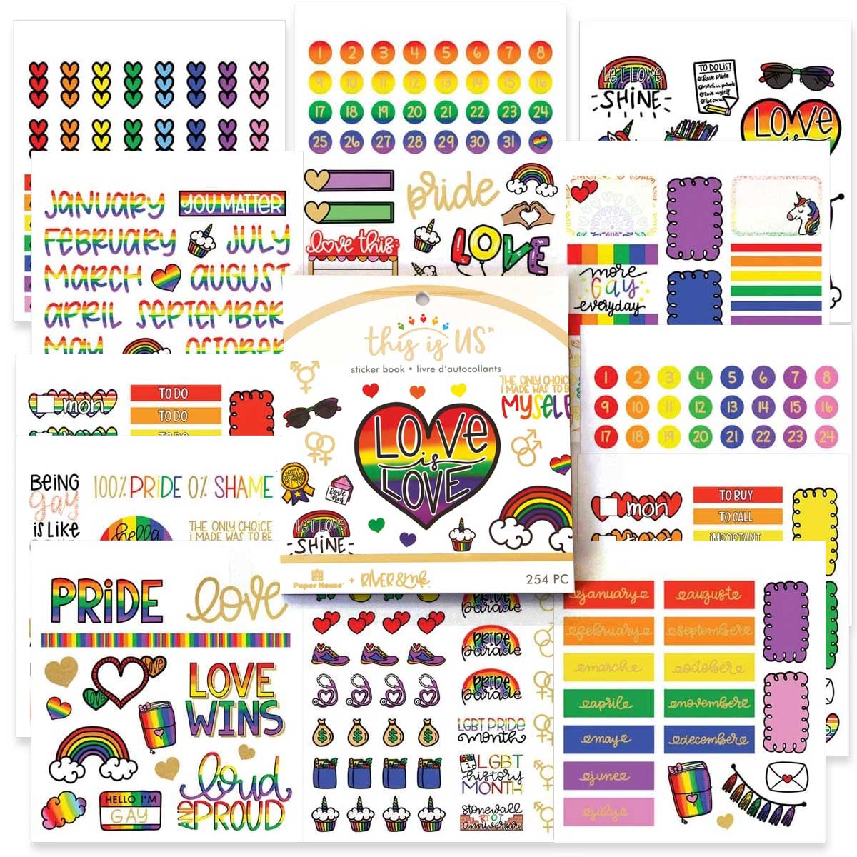  Pencil Pouch And Notebook Bundle - Love Is Love、mySite、ghnorth