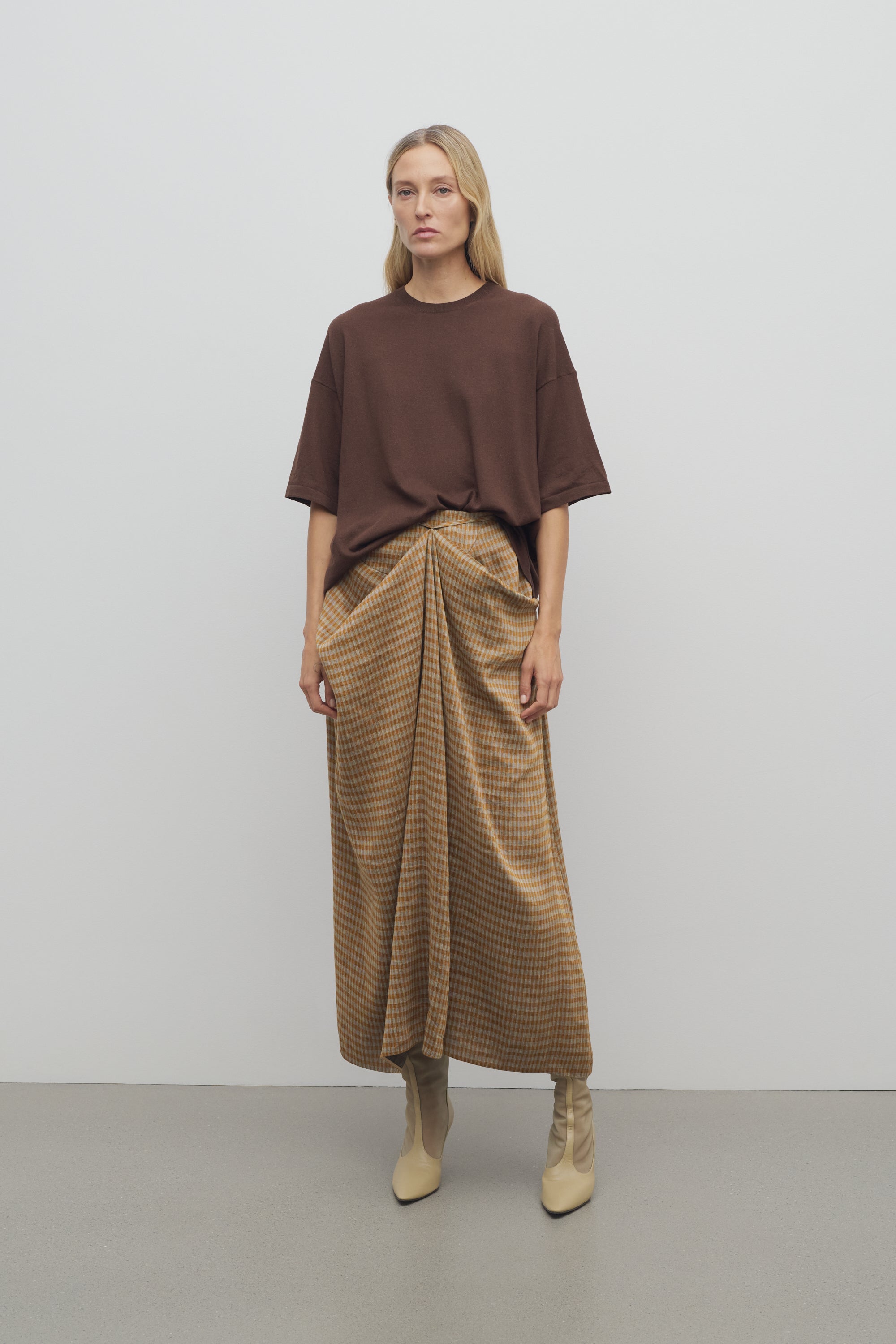 Esperanza Skirt in Linen and Viscose、mySite、aoinhome