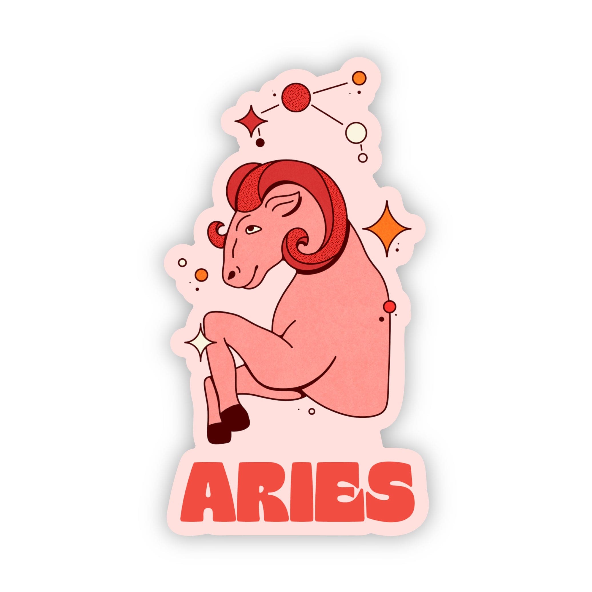  Aries Astrology Sign Sticker、mySite、ghnorth