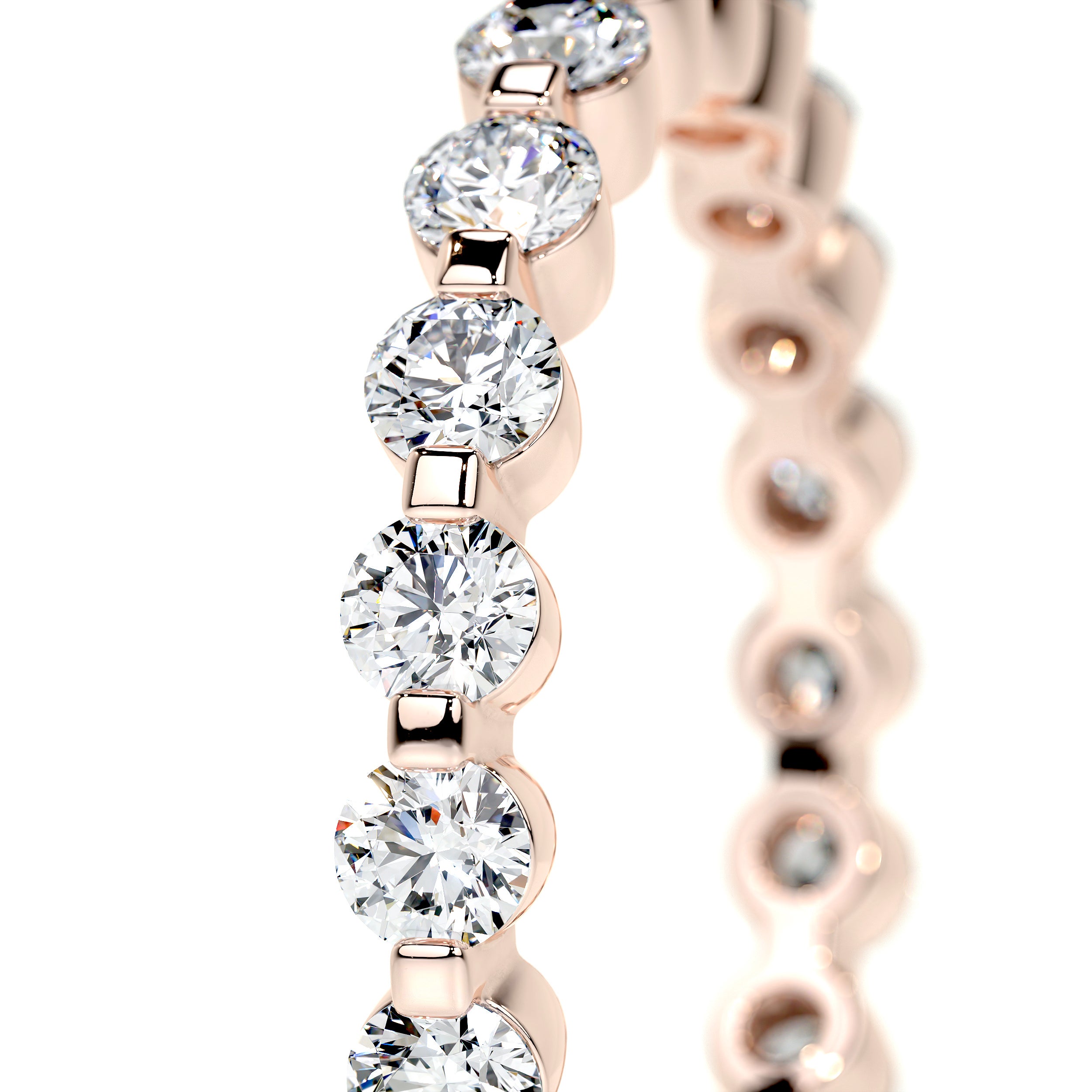 Josie Lab Grown Eternity Wedding Ring (1 Carat) -14K Rose Gold、mySite、hinf8tx79