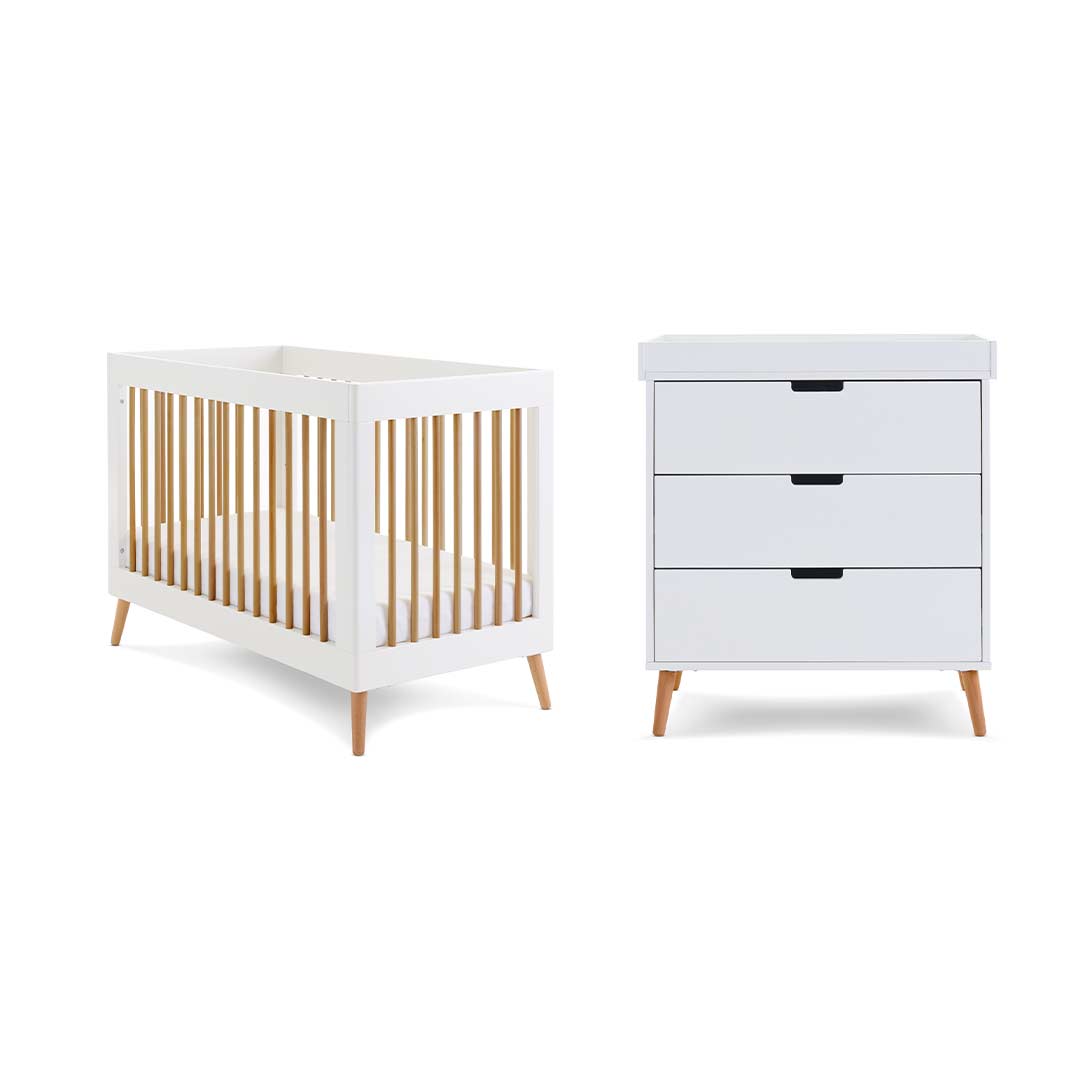  Obaby Maya Mini 2 Piece Room Set - White + Natural、mySite、merchandisen