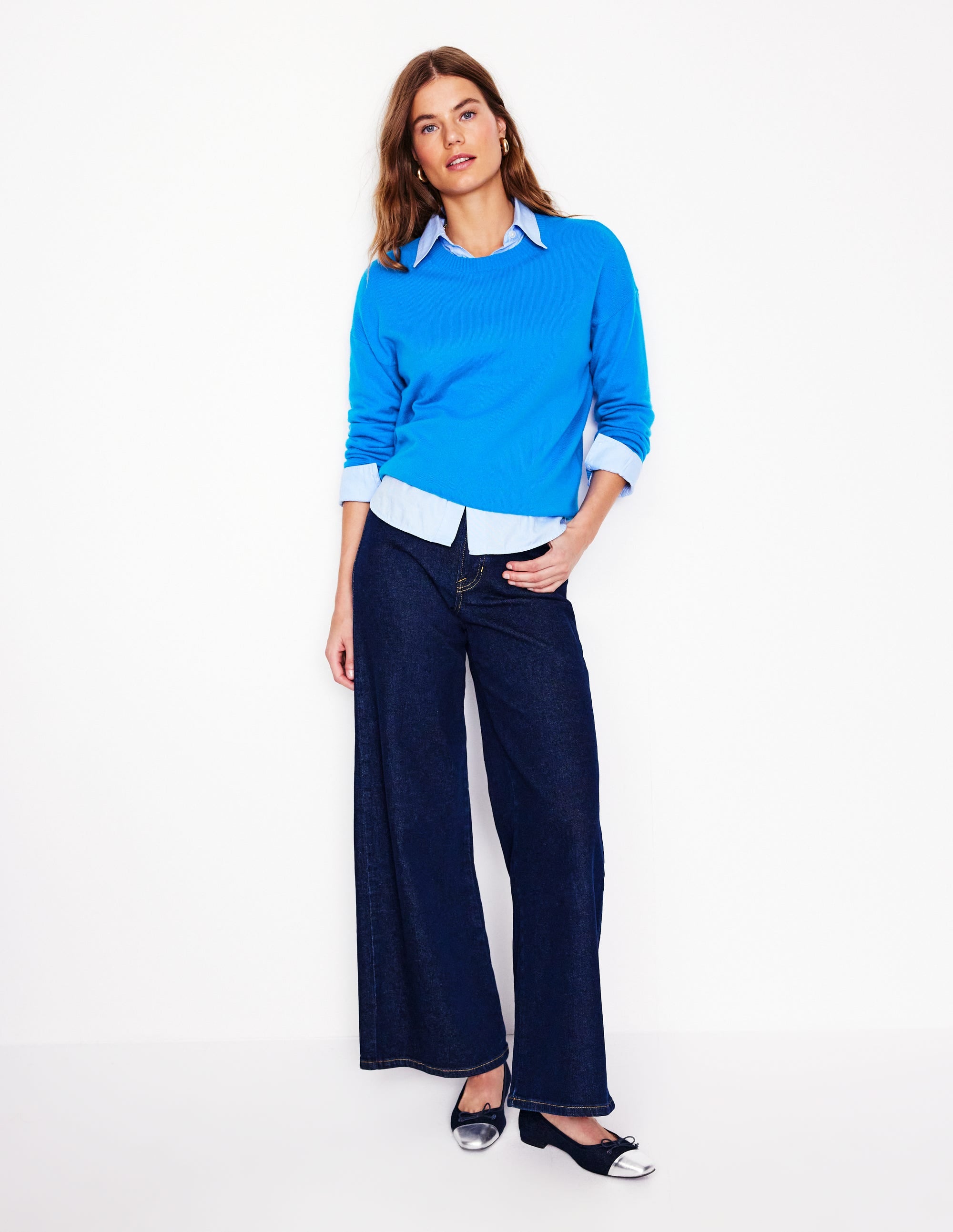  Lydia Cashmere Jumper-Cerulean Blue、mySite、ashleygrahame