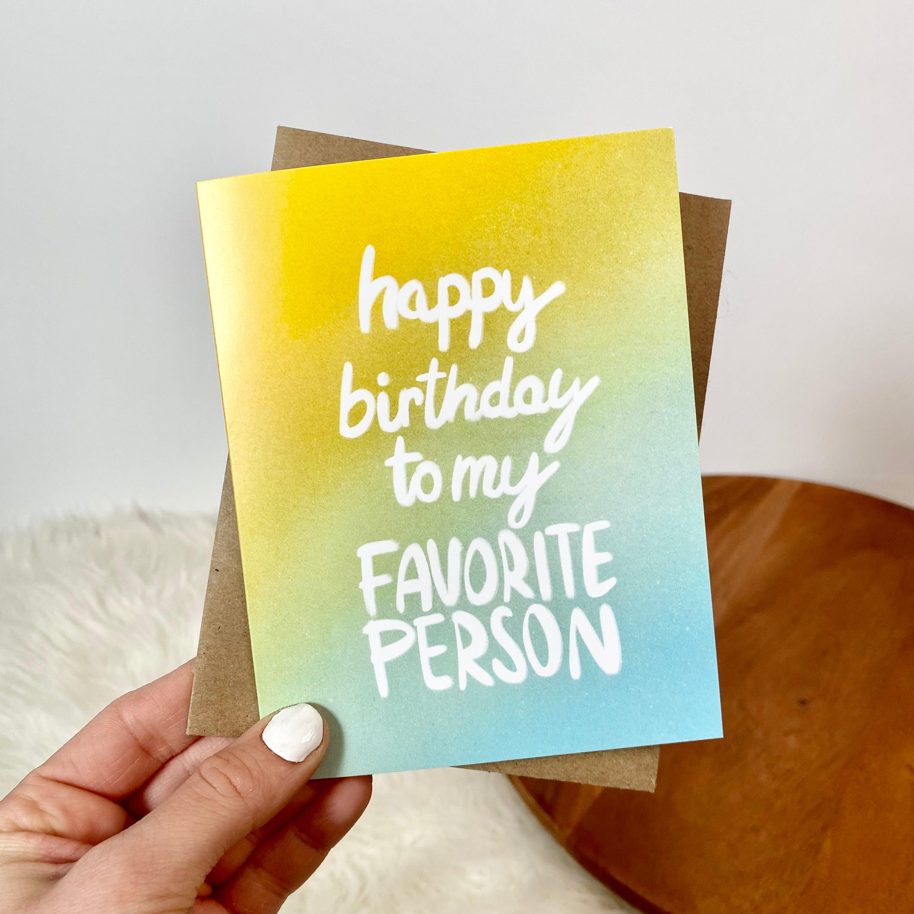  My Favorite Person Birthday Card、mySite、ghnorth