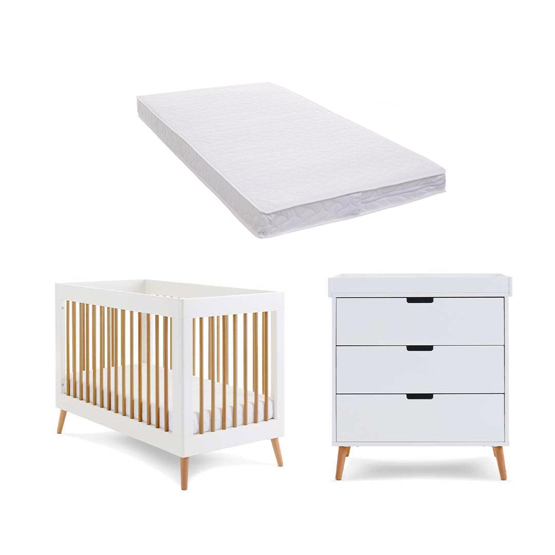  Obaby Maya Mini 2 Piece Room Set - White + Natural、mySite、merchandisen